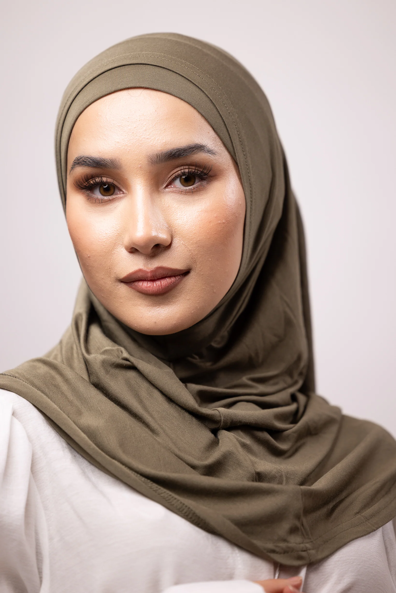2 Piece Hijab Cap / Scarf - Dark Shades - Image 3