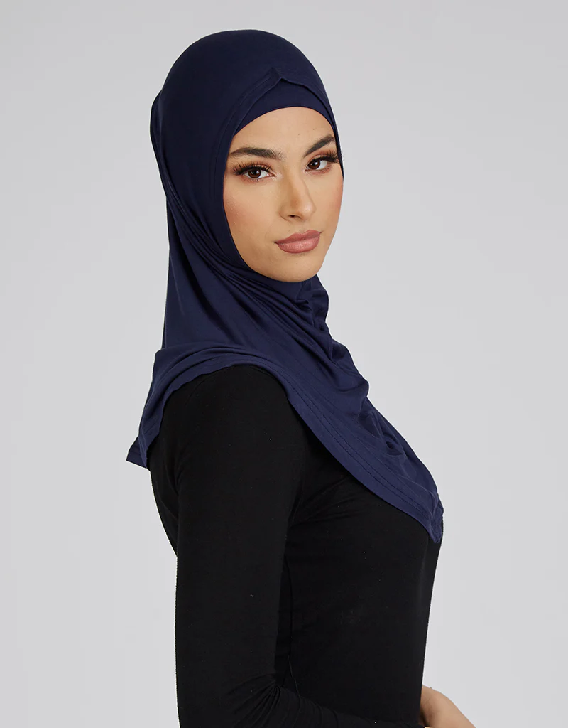 2 Piece Hijab Cap / Scarf - Dark Shades - Image 8