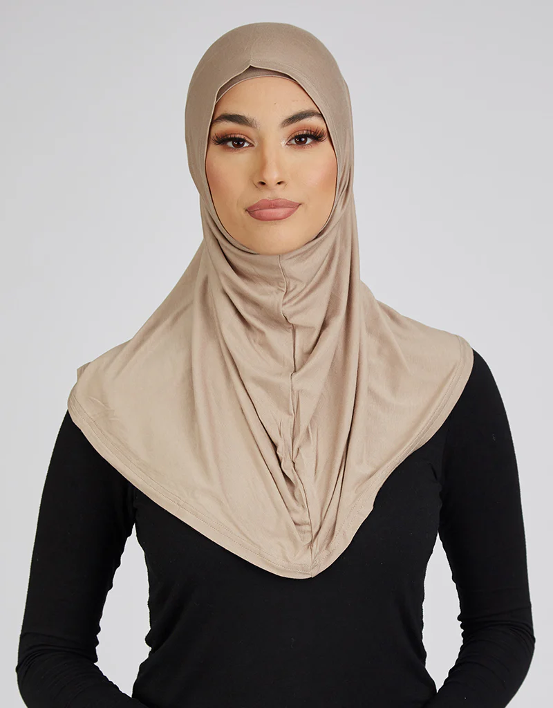 2 Piece Hijab Cap / Scarf - Light Shades - Image 3