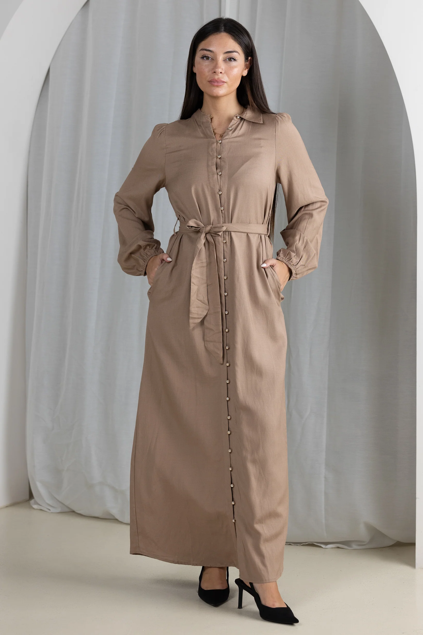 Abella Linen Dress - Image 5