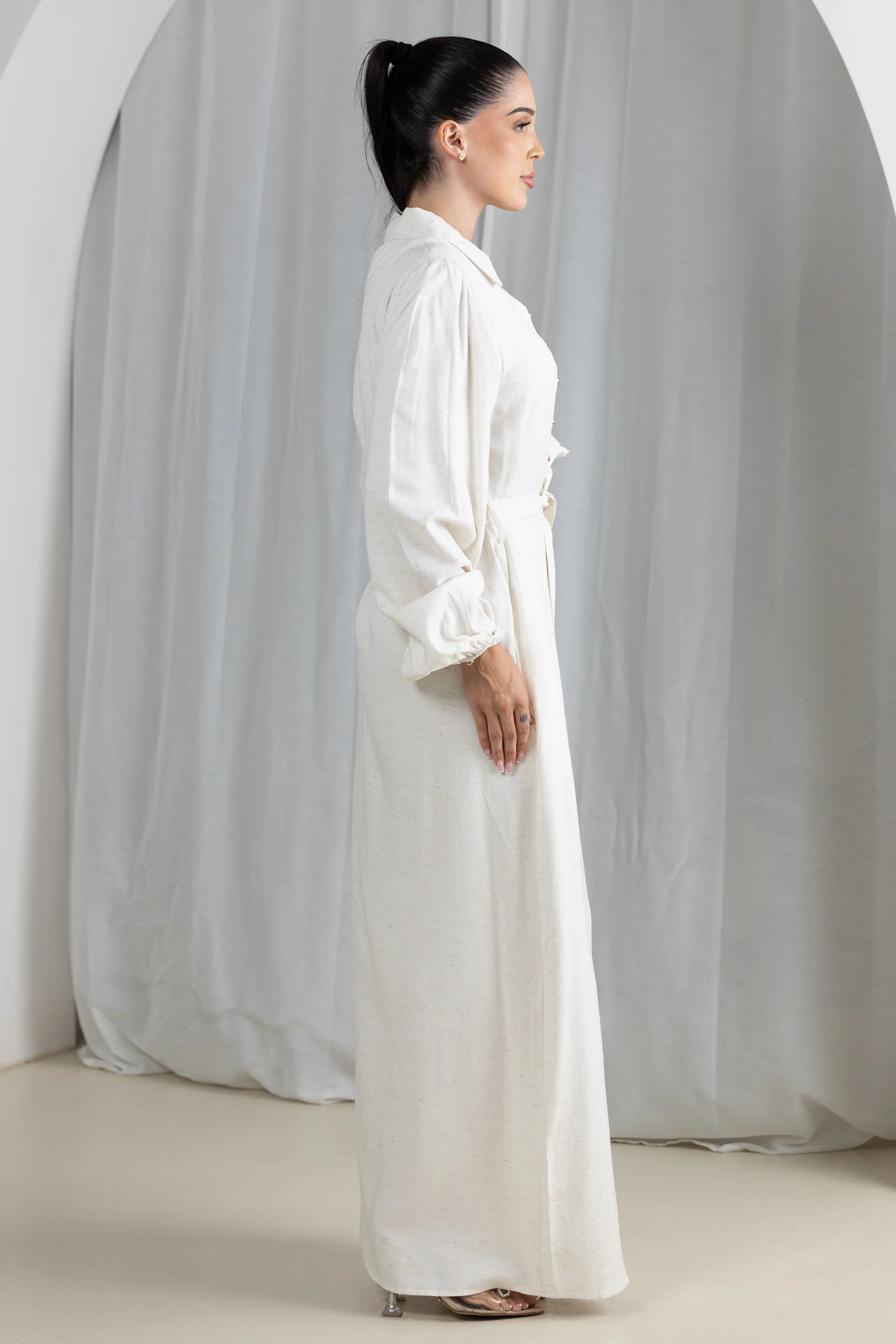 Abella Linen Dress - Image 9