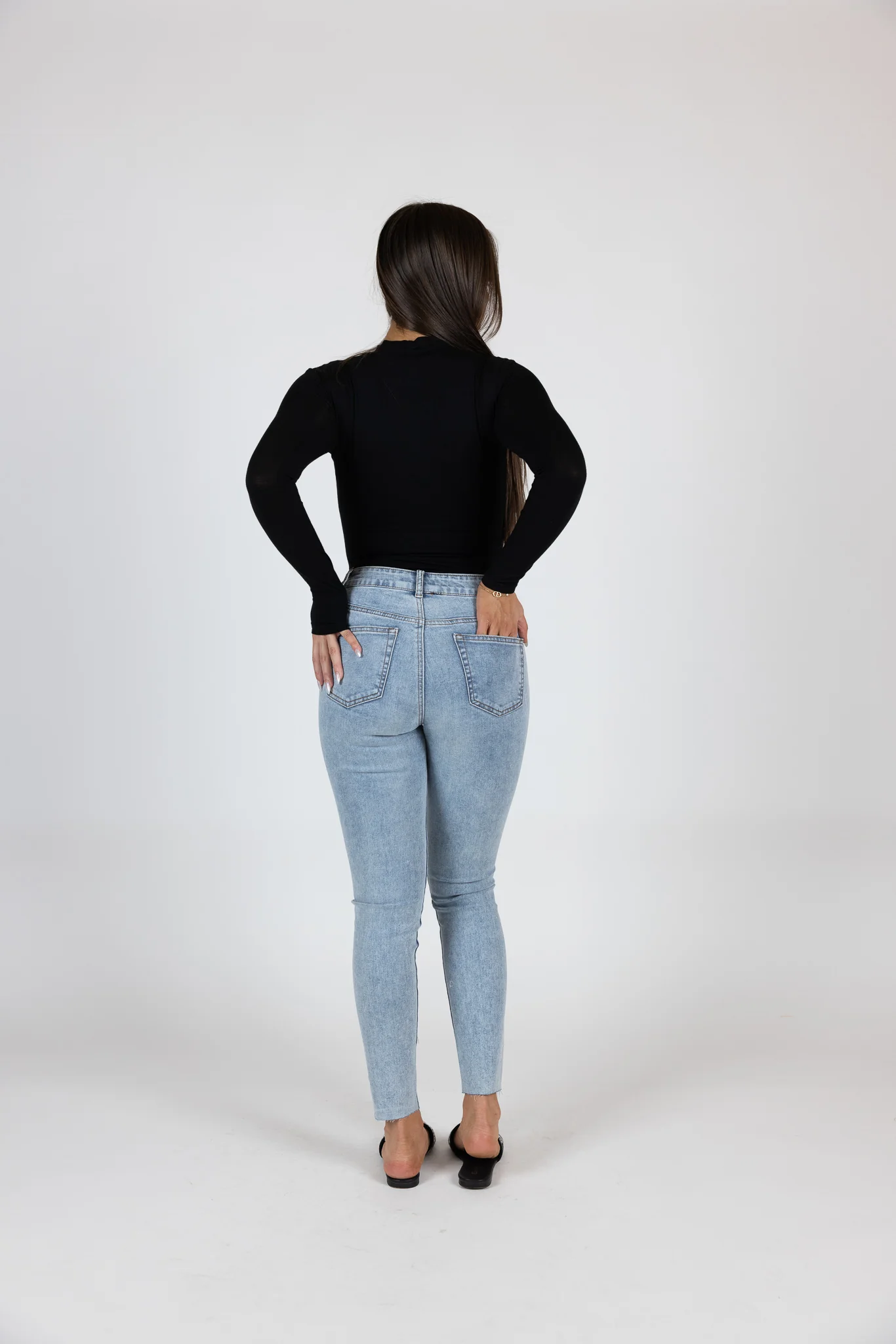 Acid Wash Skinny Jeans - Image 3
