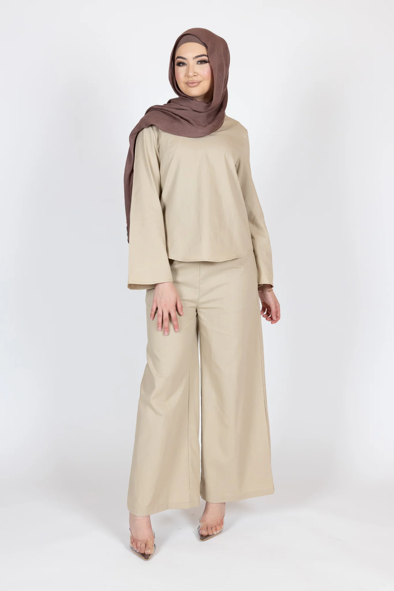 Adira Linen Wide Leg Pants - Image 4