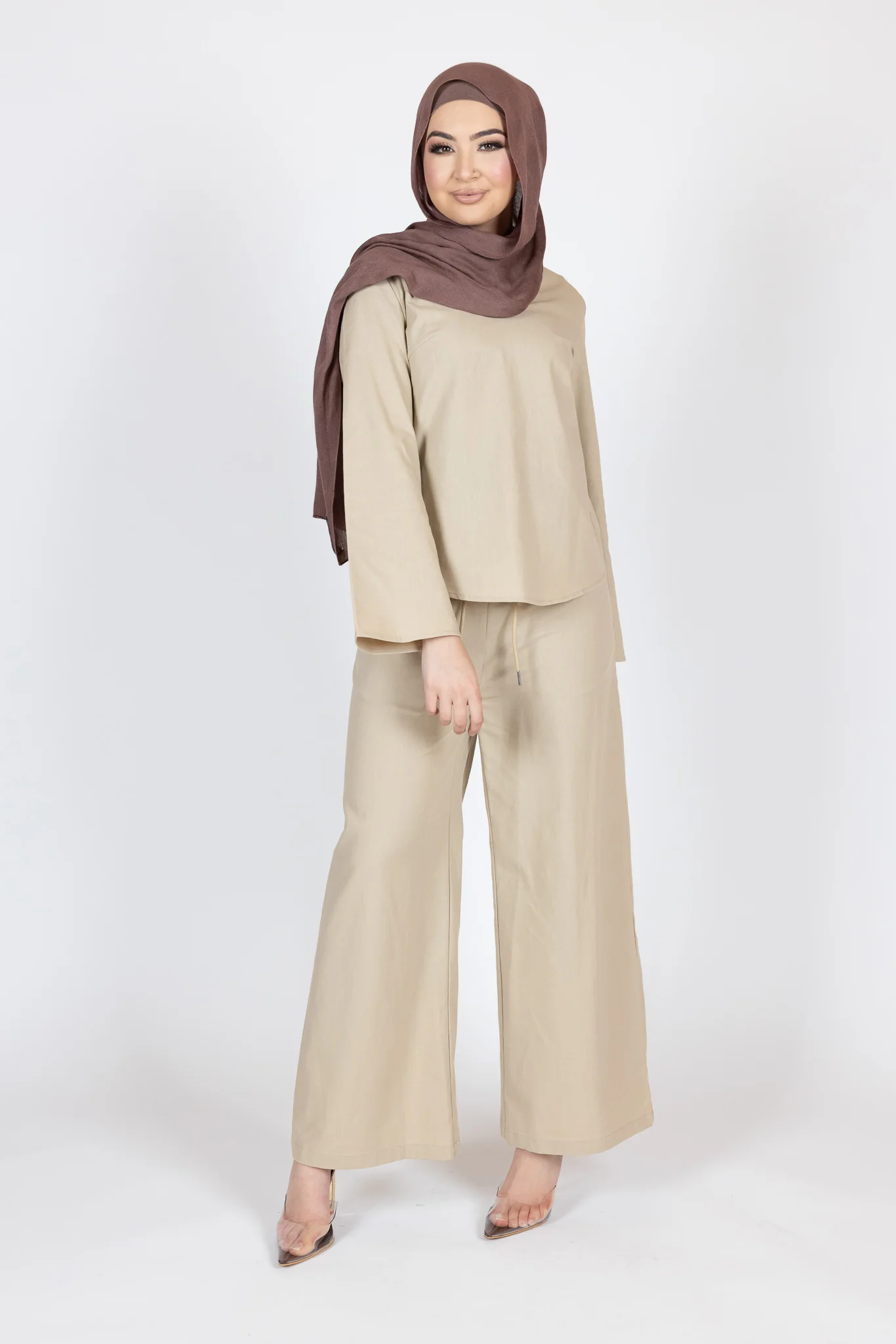 Adira Linen Wide Leg Pants - Image 6