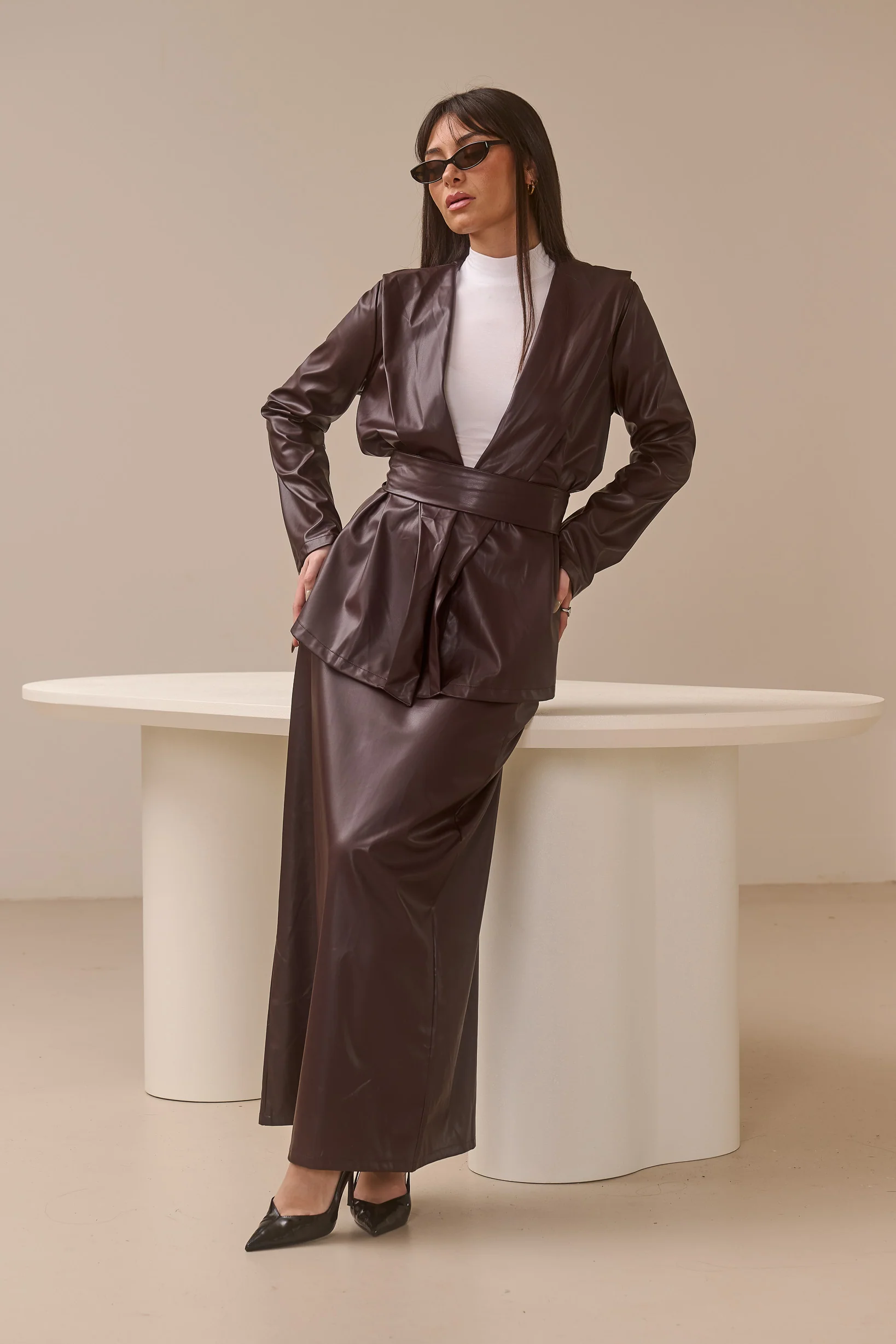 Alana PU Leather Jacket - Image 2