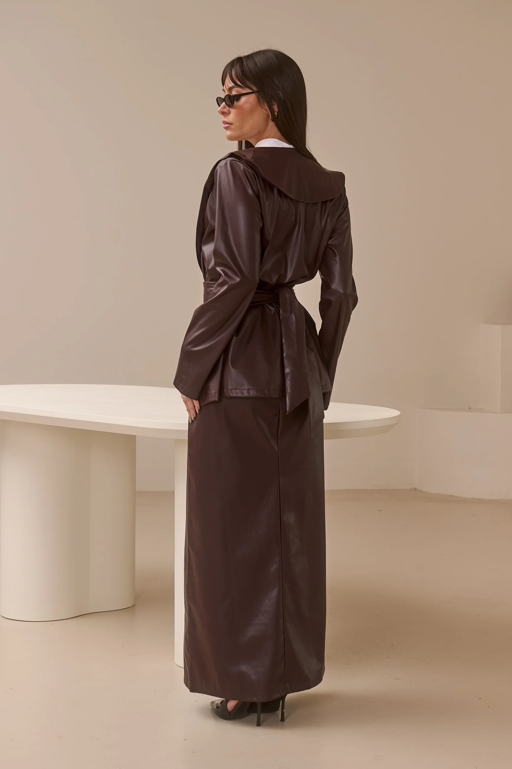 Alana PU Leather Jacket - Image 6