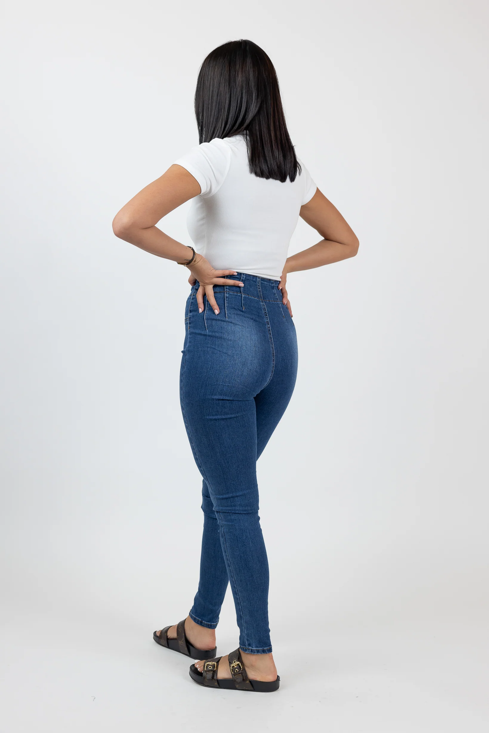 Amara Detailed High Waist Skinny Jeans - Image 6