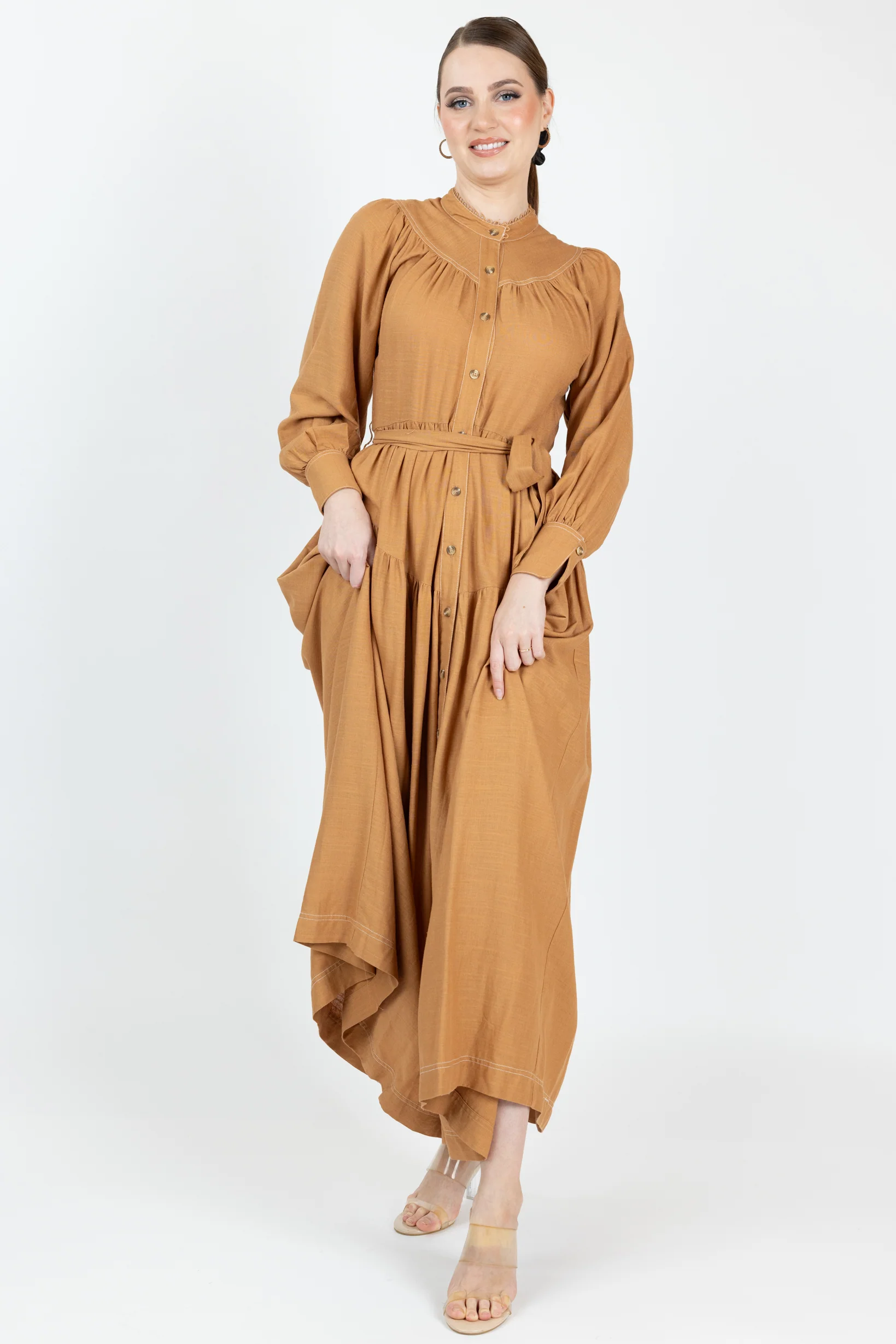 Anari Linen Maxi Dress - Image 6