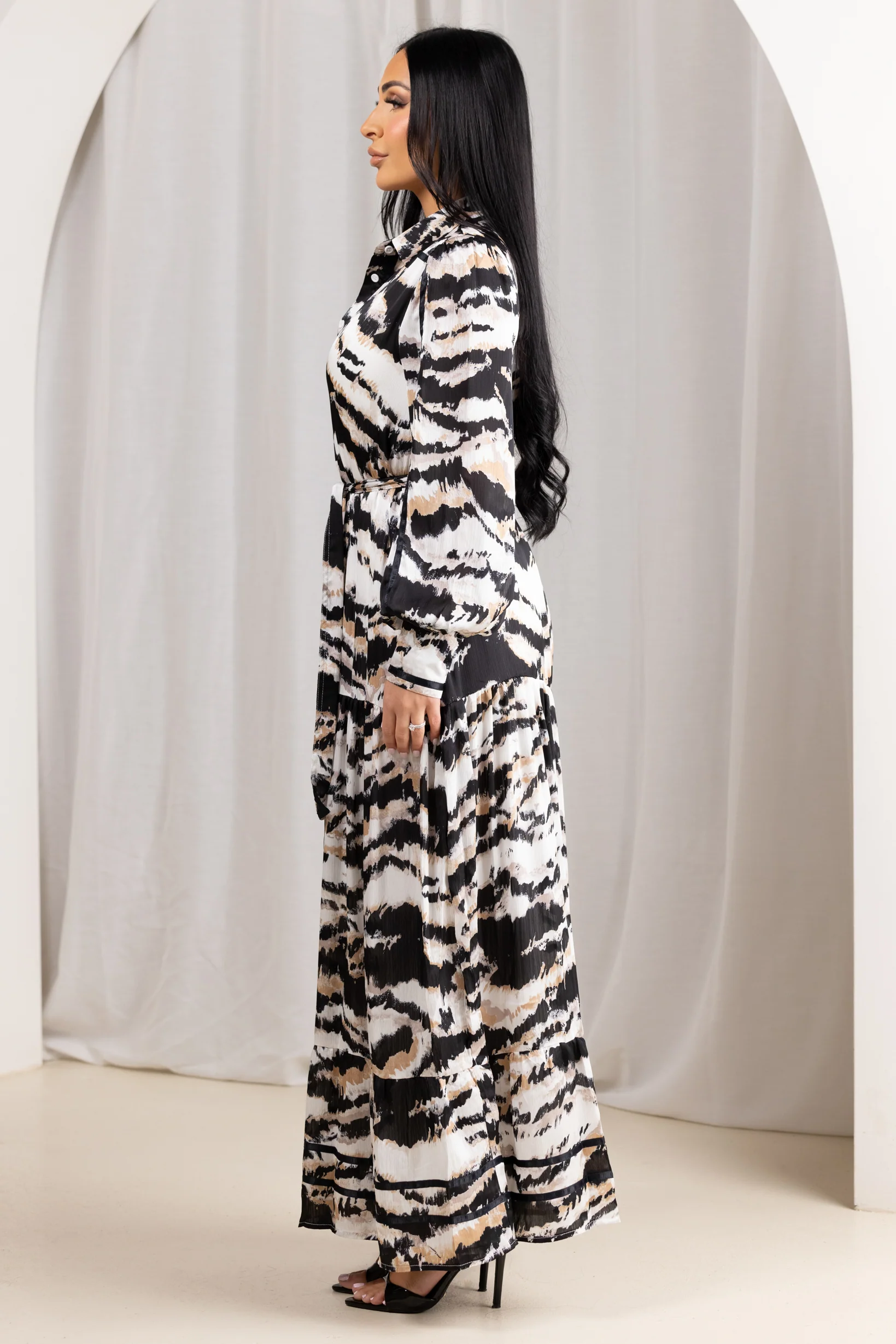 Angee Animal Print Shirt Dress - Image 3