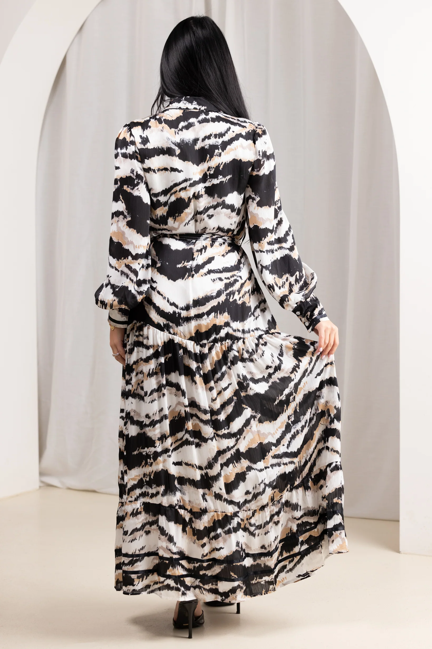 Angee Animal Print Shirt Dress - Image 5