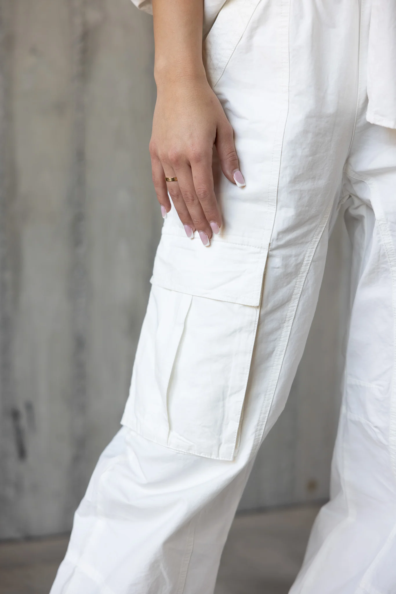 Ankle Drawstring Cargo Pants - Image 3