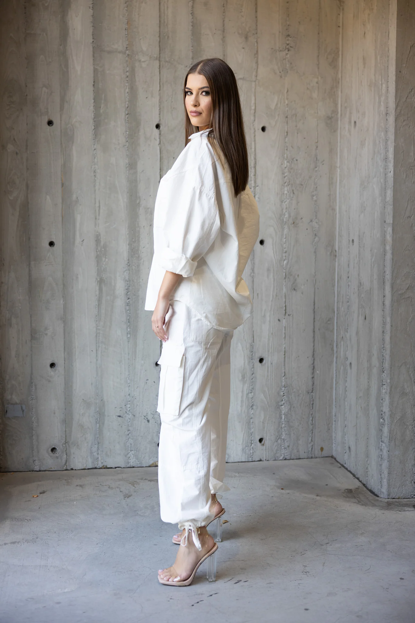 Ankle Drawstring Cargo Pants - Image 4
