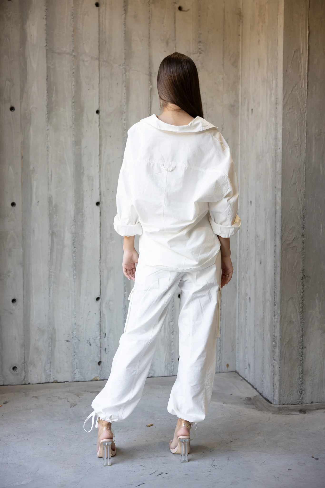 Ankle Drawstring Cargo Pants - Image 5