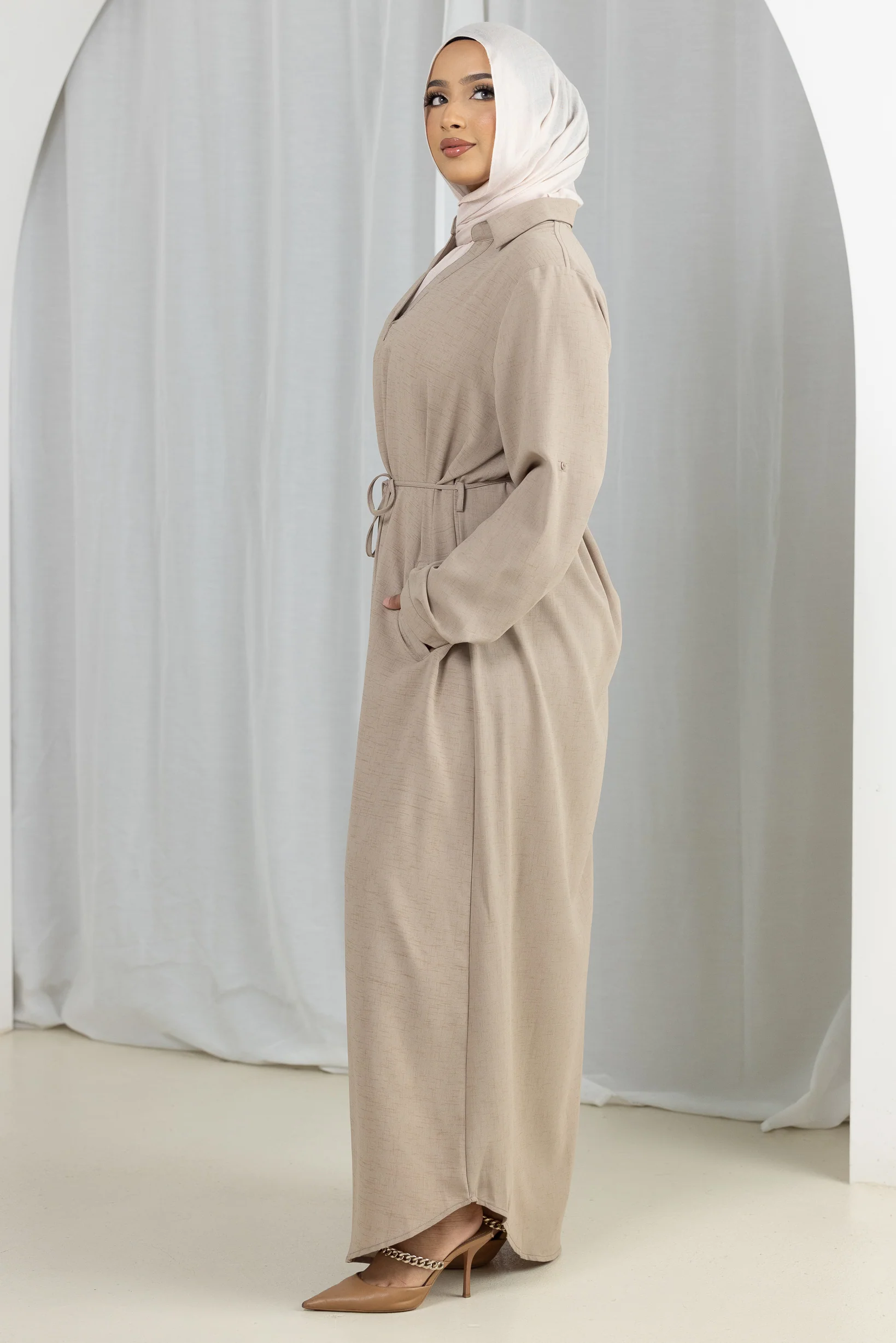 Areem Tie Loop Dress - Image 6