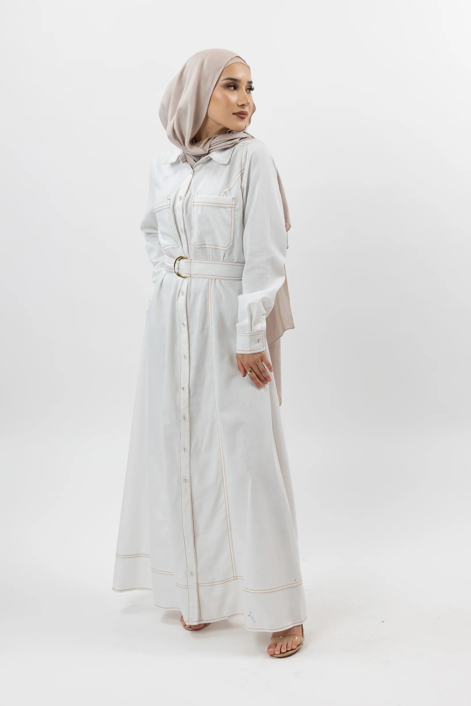 Ariana Linen Shirt Dress - Image 5