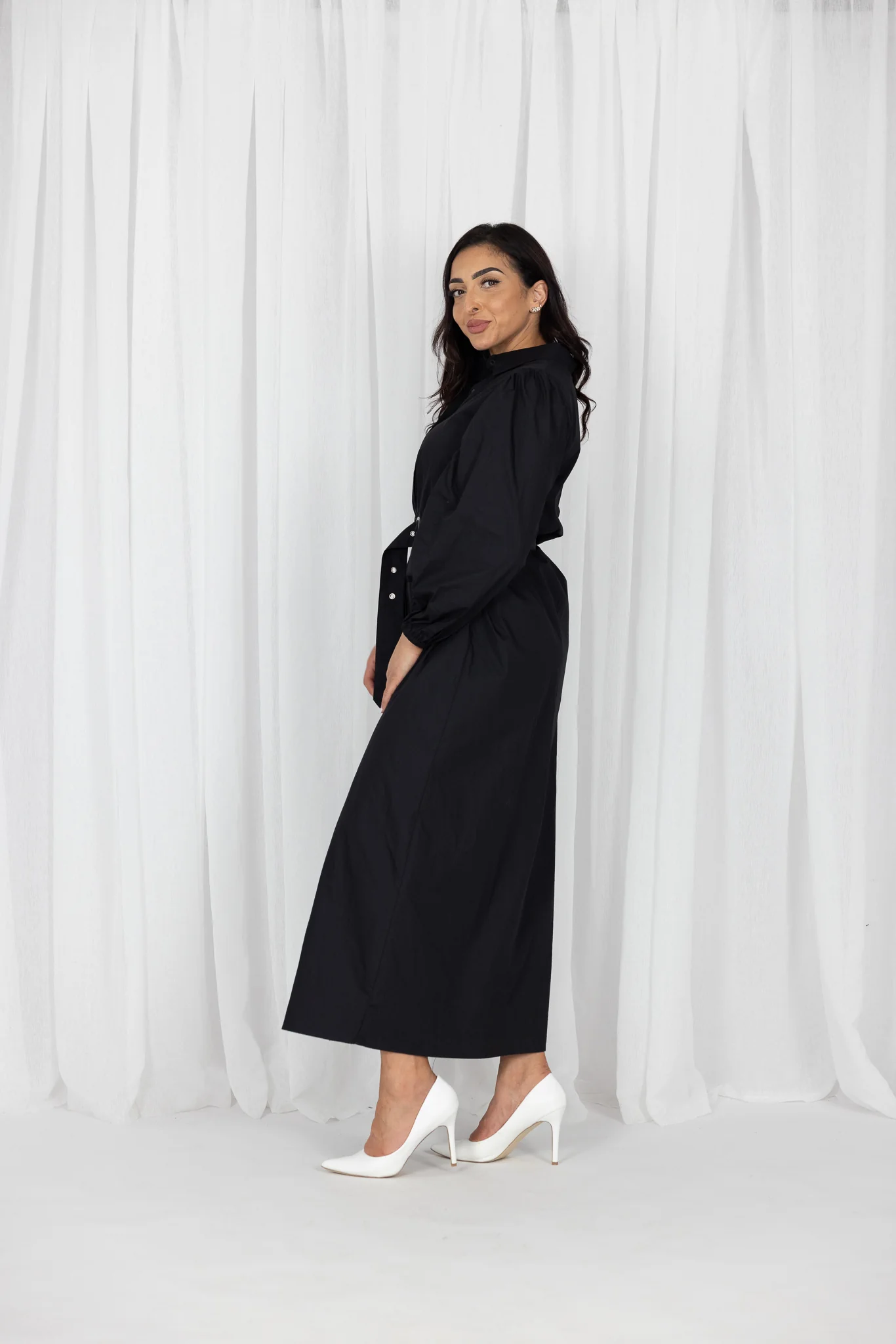 Arlene Button Maxi Dress - Image 10