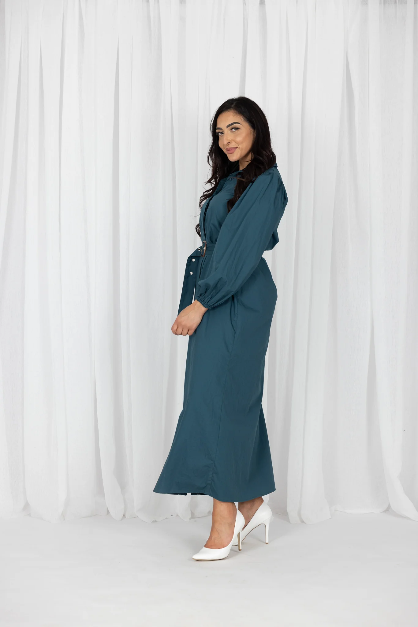 Arlene Button Maxi Dress - Image 6