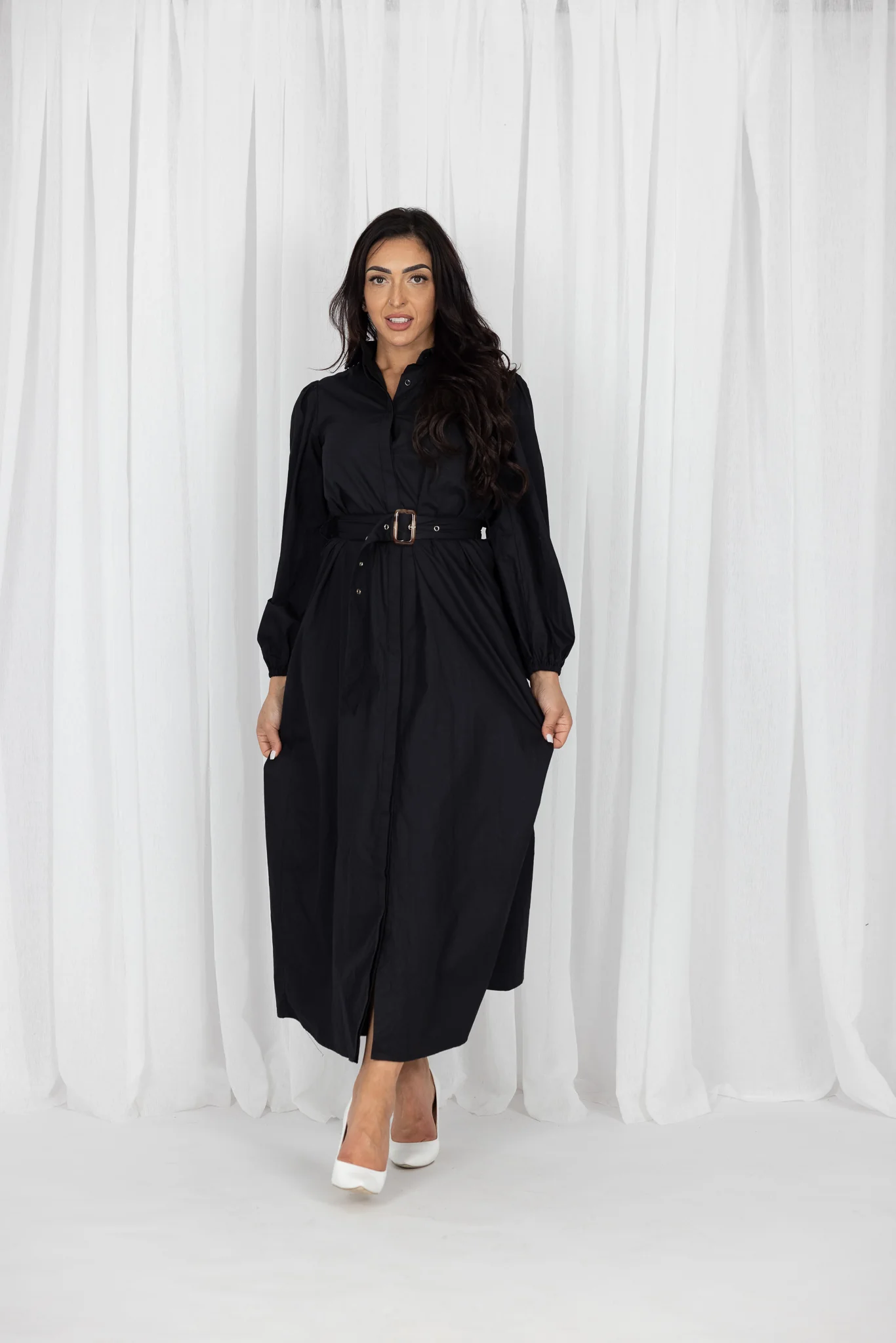 Arlene Button Maxi Dress - Image 8