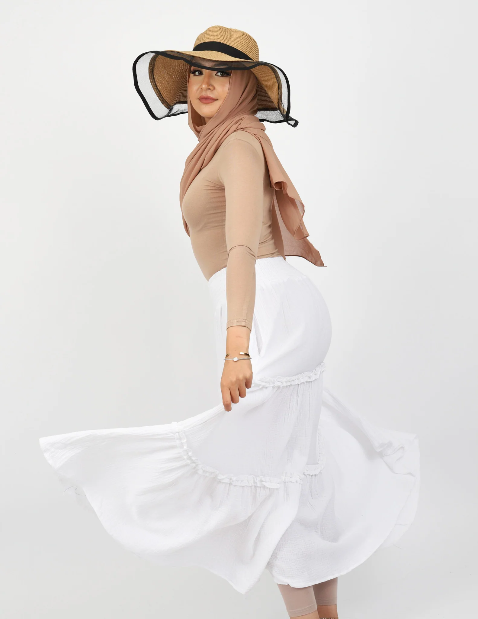 Asmara Cotton Tiered Skirt - Image 12