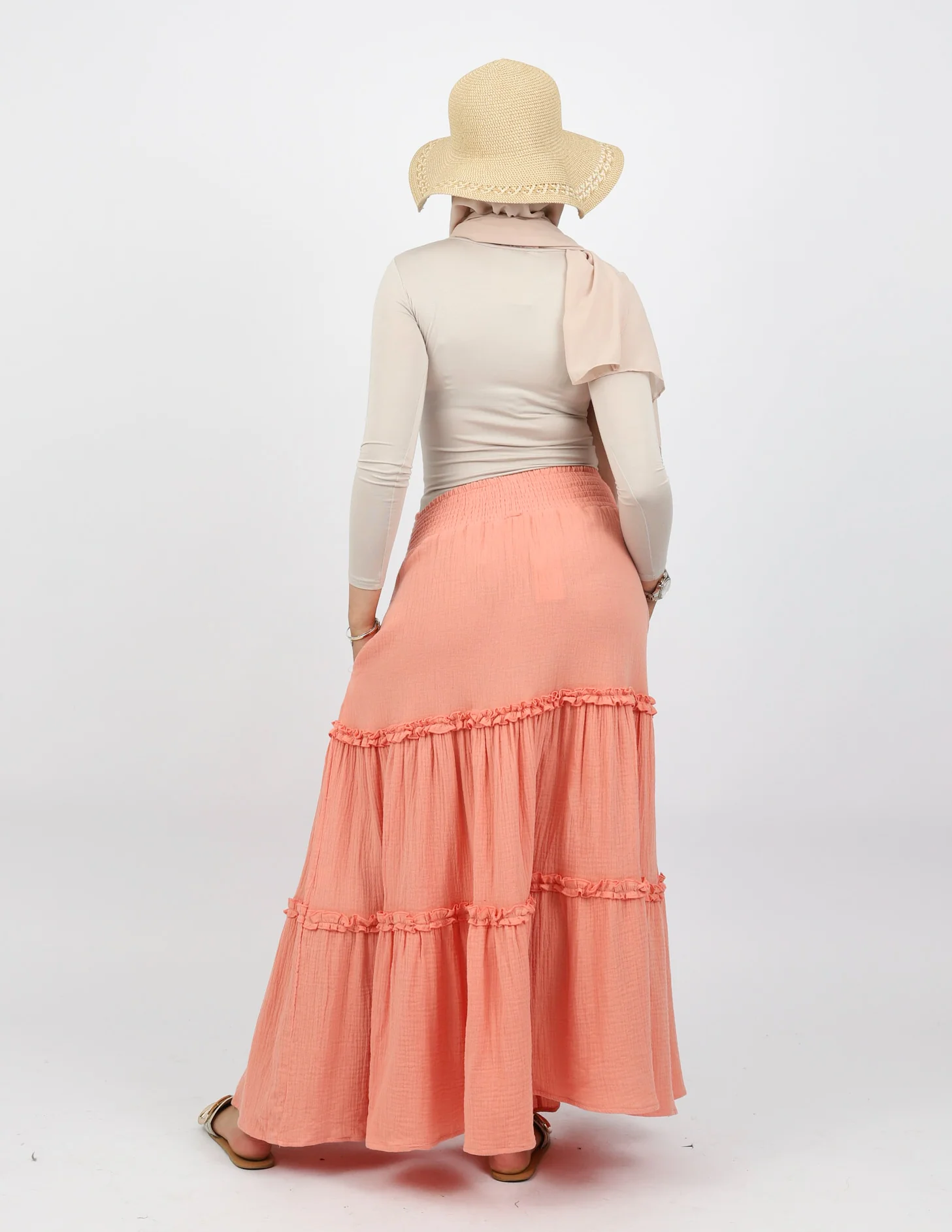 Asmara Cotton Tiered Skirt - Image 9
