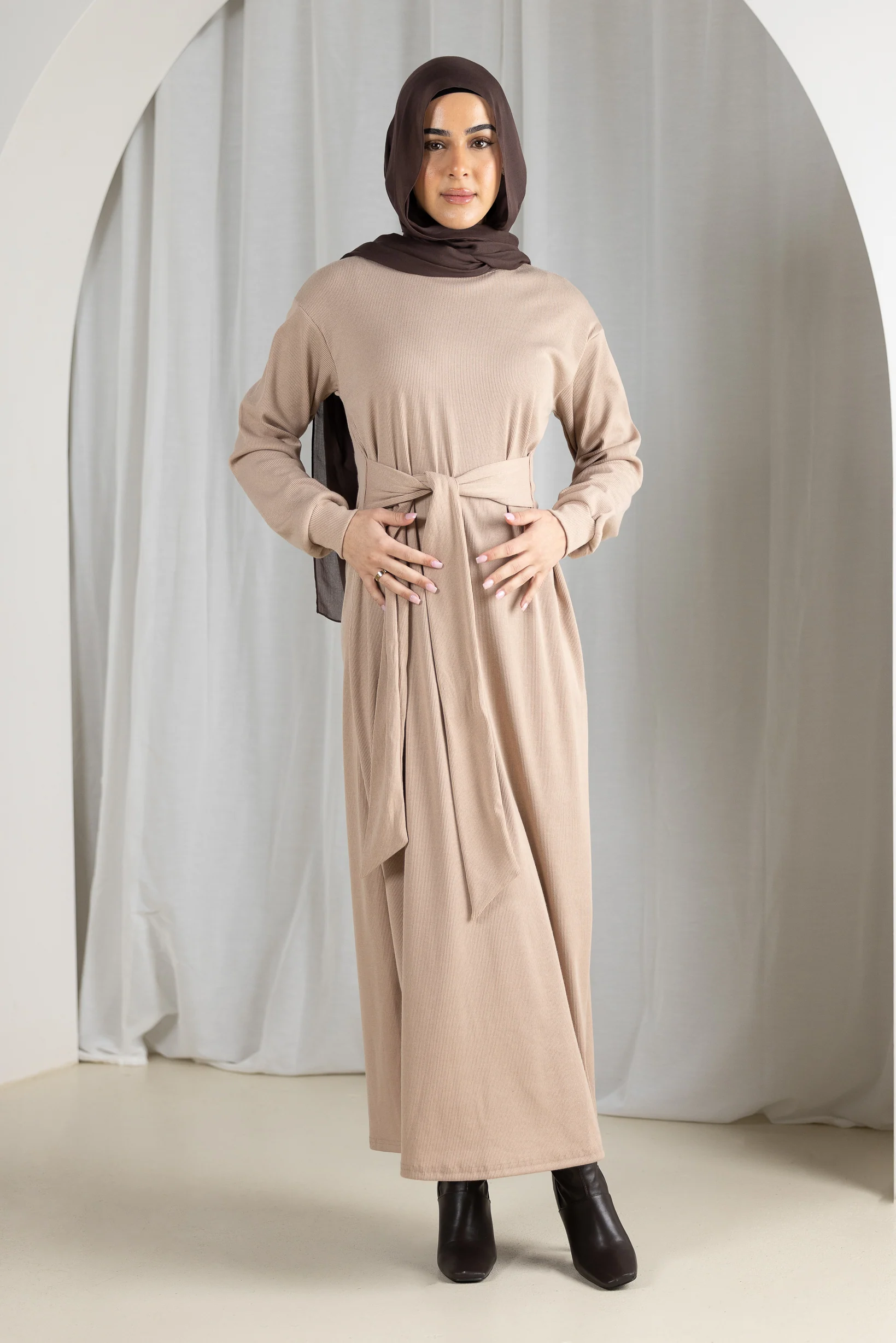 Azeema Waist Tie Dress - Image 4