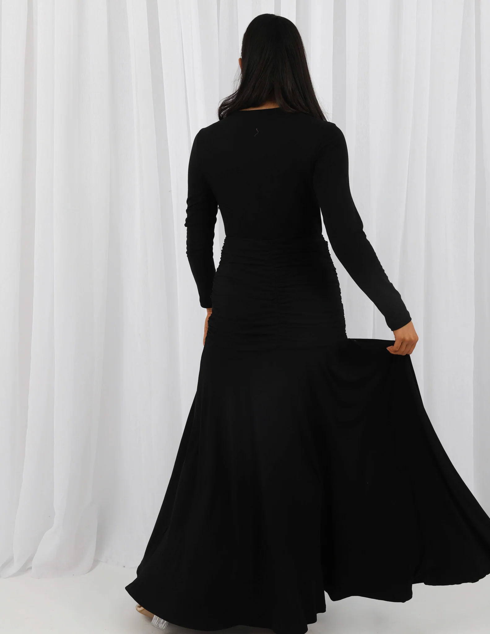 Azora Cotton Ruched Dress - Image 12