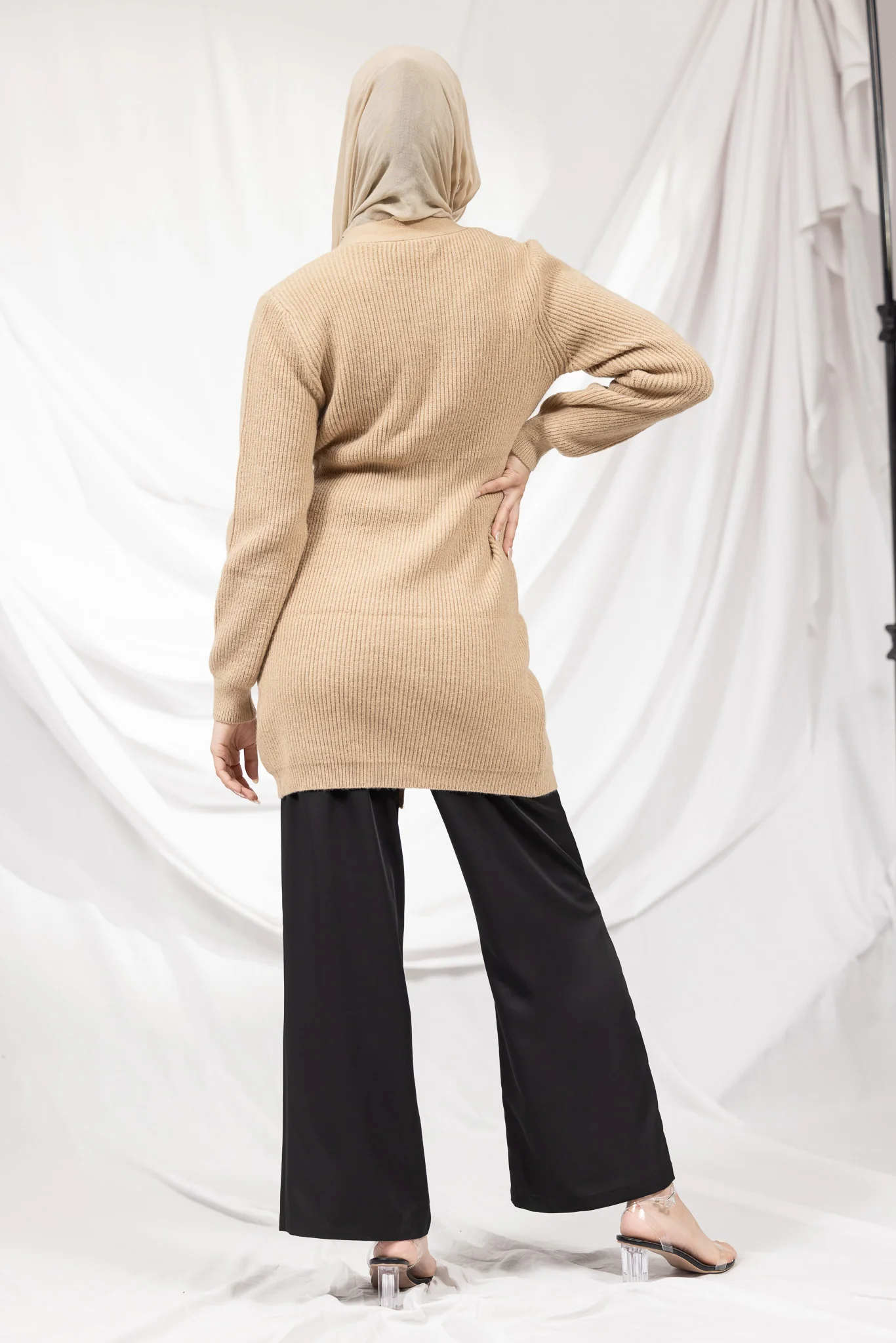 Basic Button Up Knit Cardi - Image 3