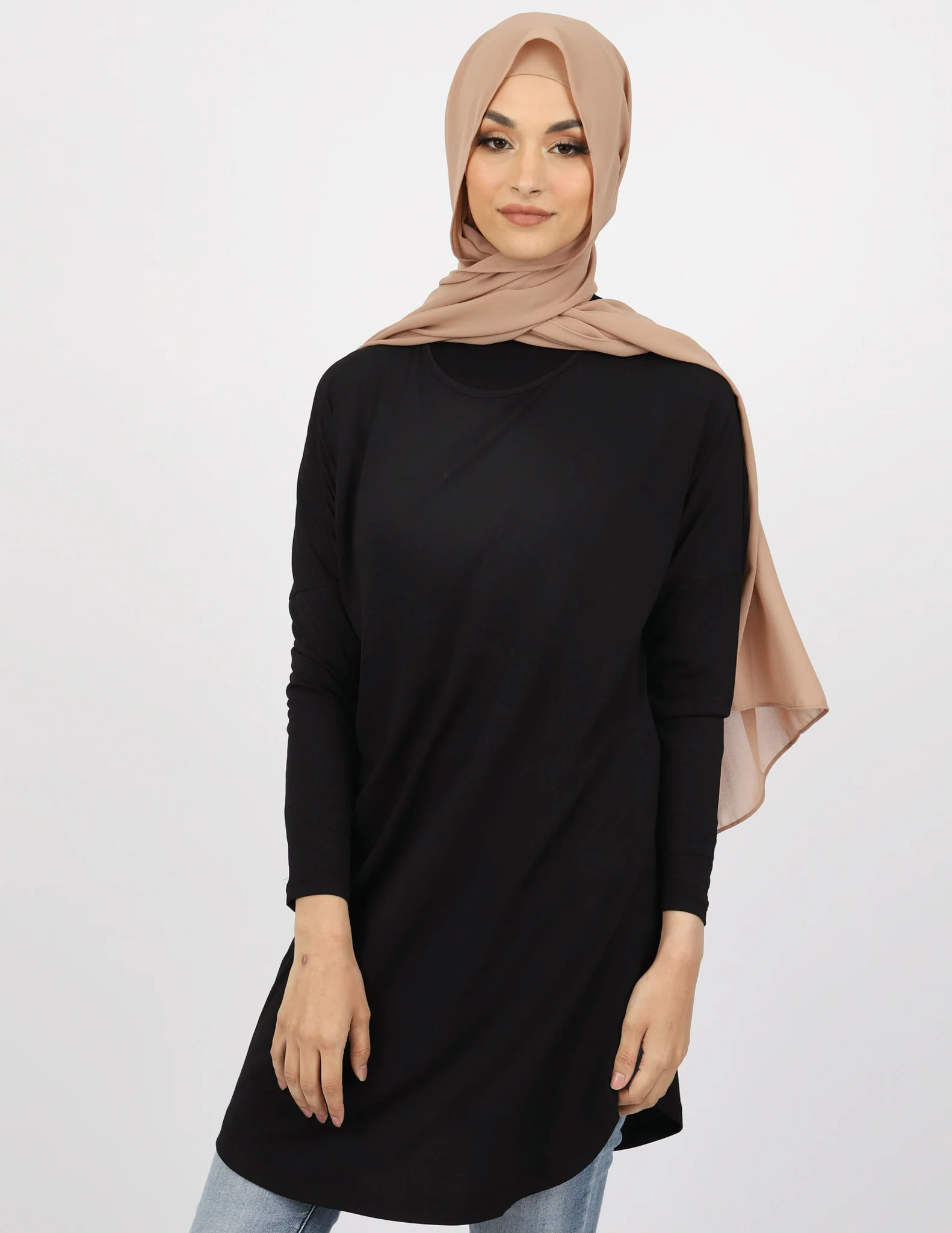 Basic Long Sleeve Loop Top - Dark Shades - Image 3
