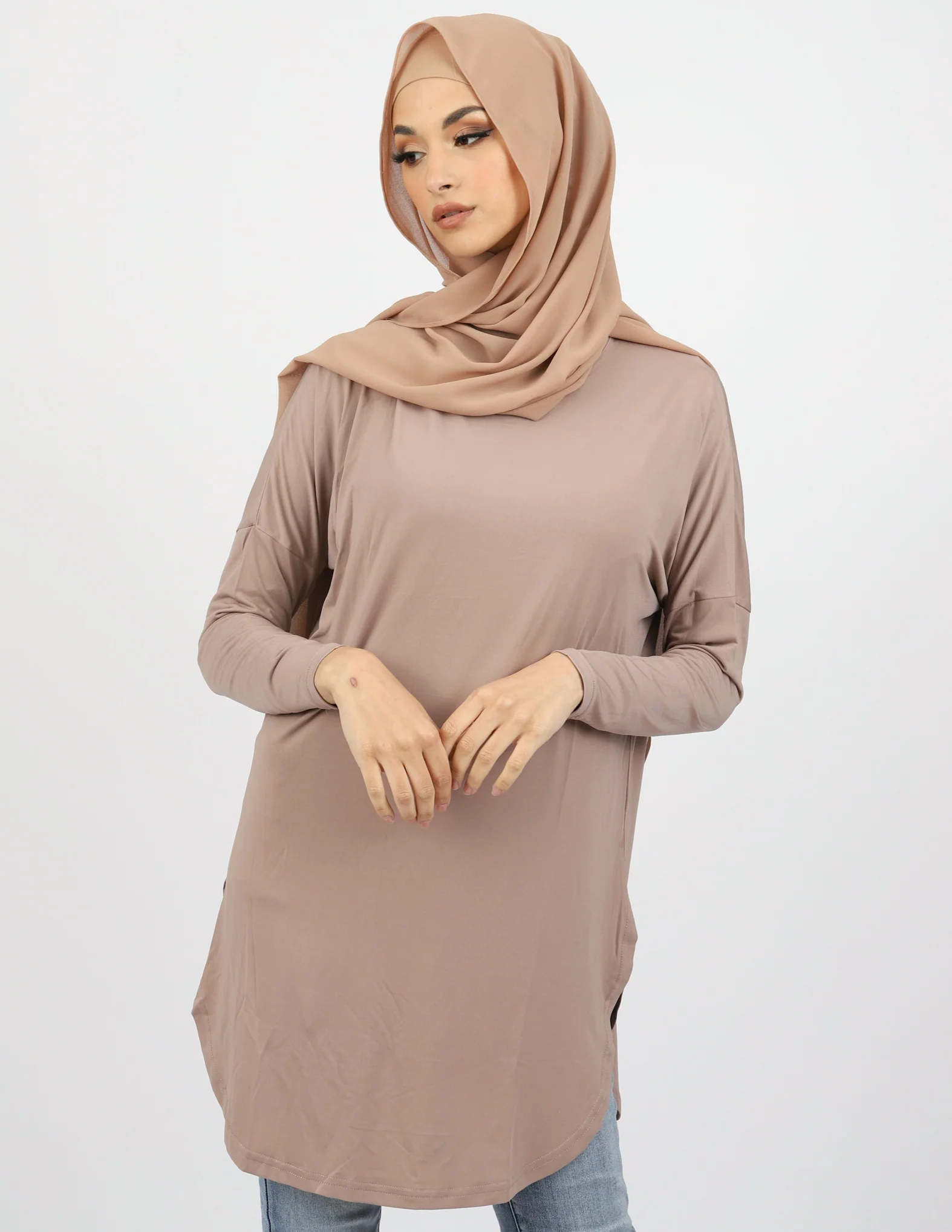Basic Long Sleeve Loop Top - Light Shades - Image 2