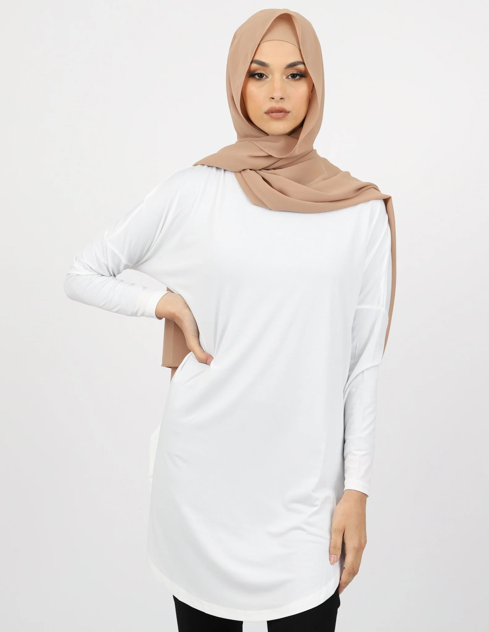 Basic Long Sleeve Loop Top - Light Shades - Image 9