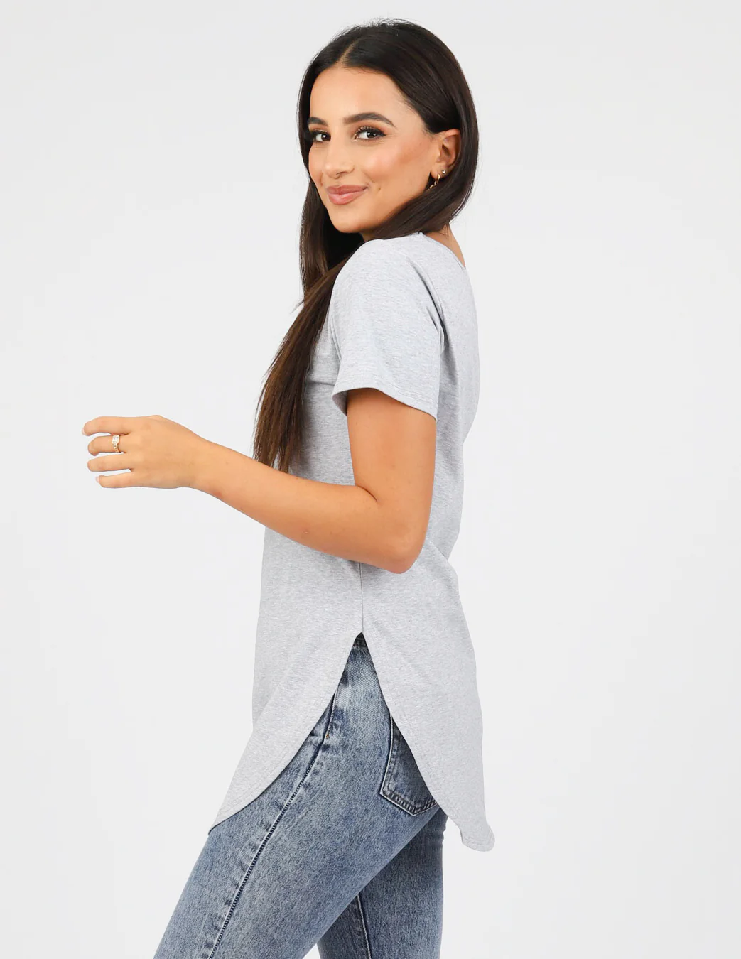Basic Loop Tee - Shades of Grey - Image 3