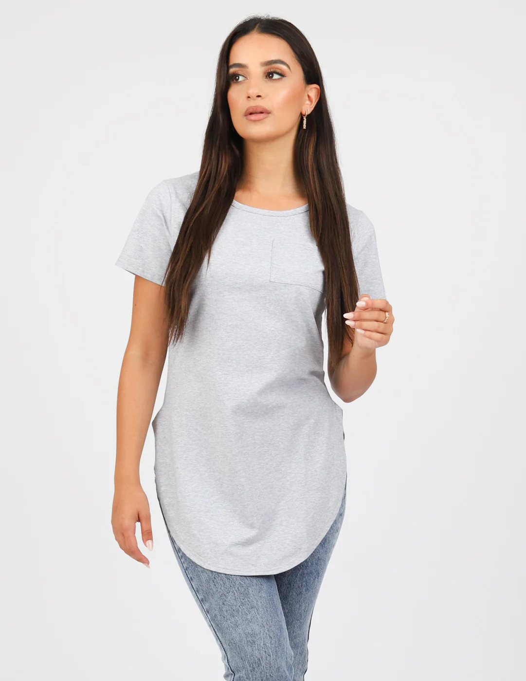 Basic Loop Tee - Shades of Grey - Image 5