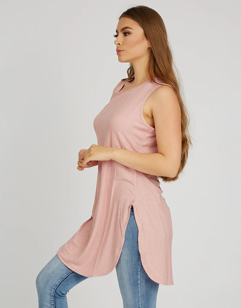 Basic Ribbed Tank Top - Image 3