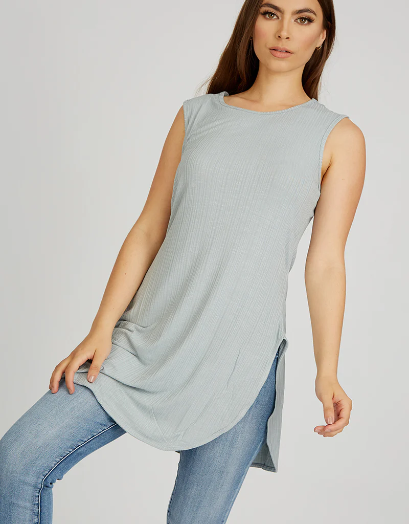 Basic Ribbed Tank Top - Image 7