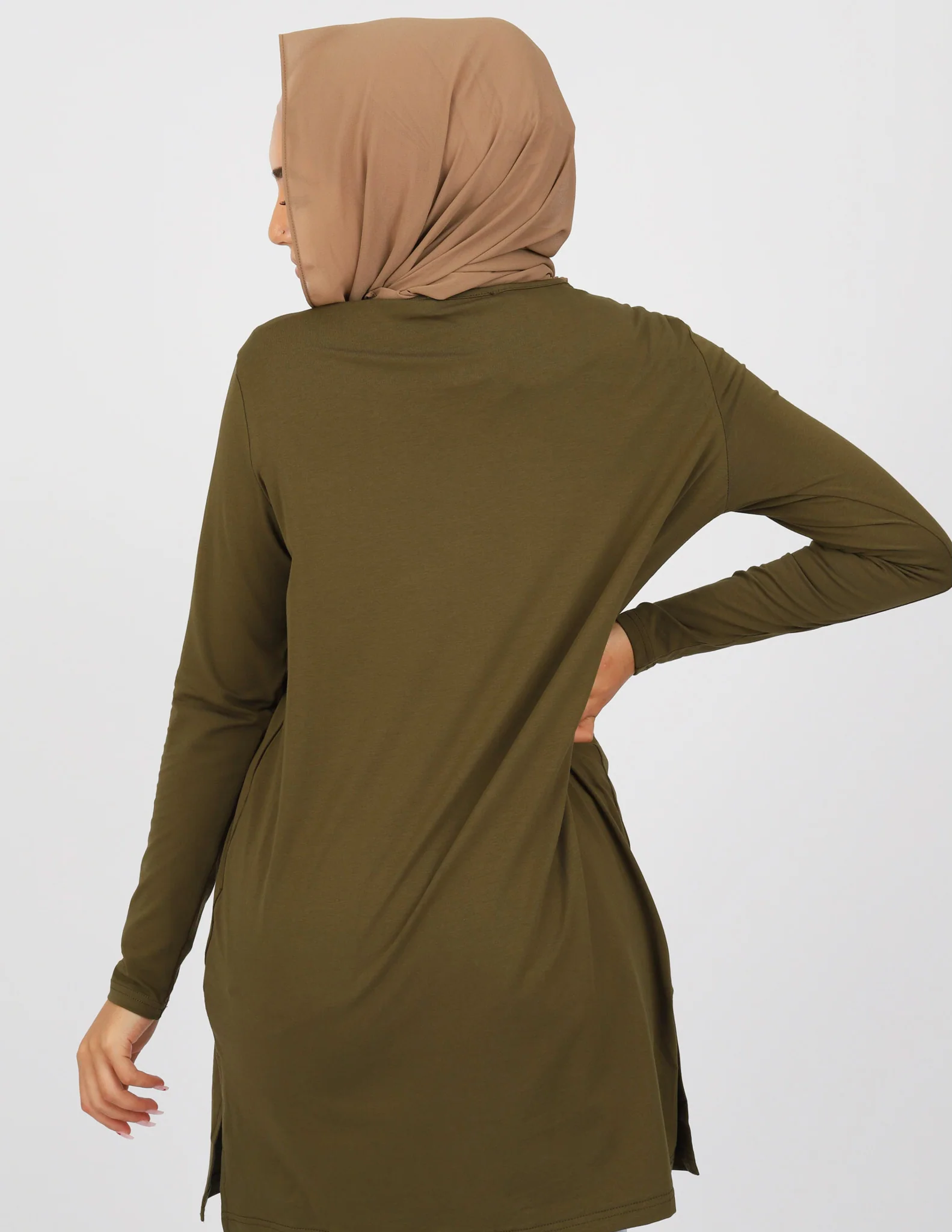 Basic Straight Hem Top - Dark Shades - Image 3
