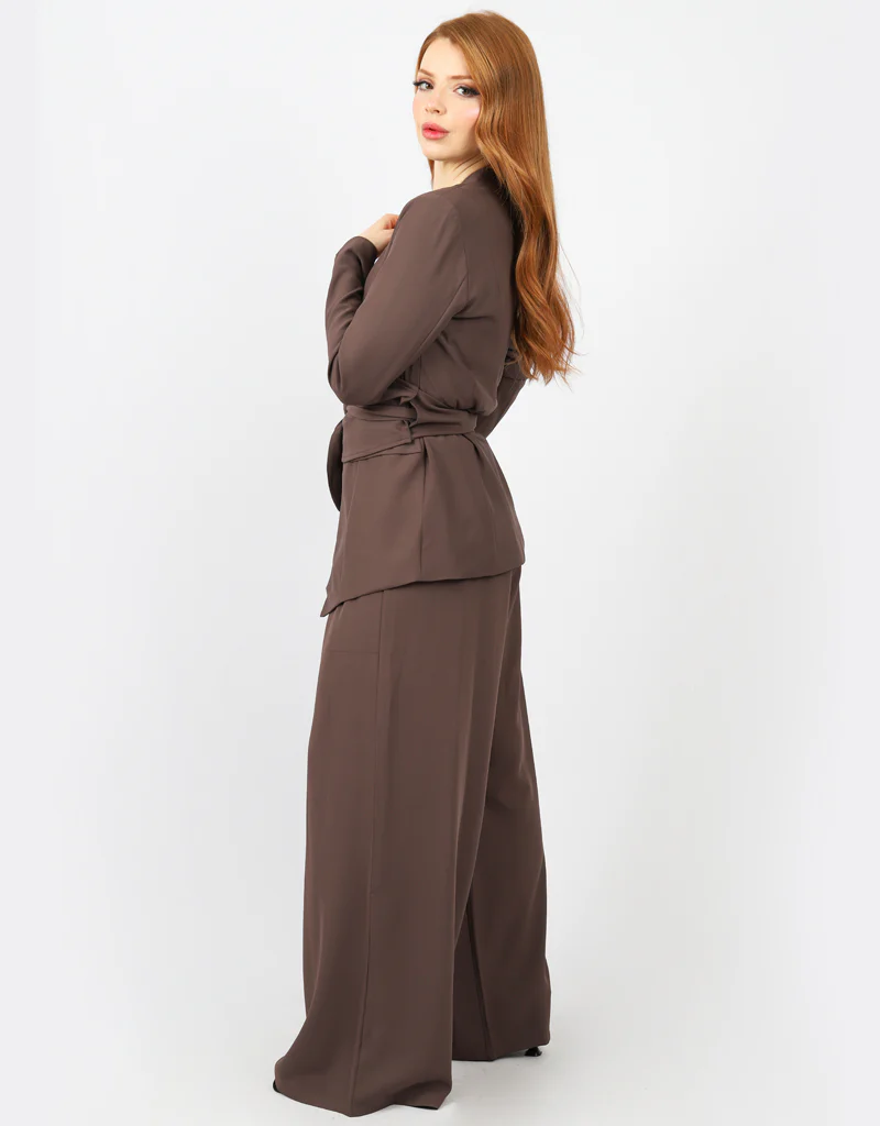 Blazer with Wrap Belt - Image 13