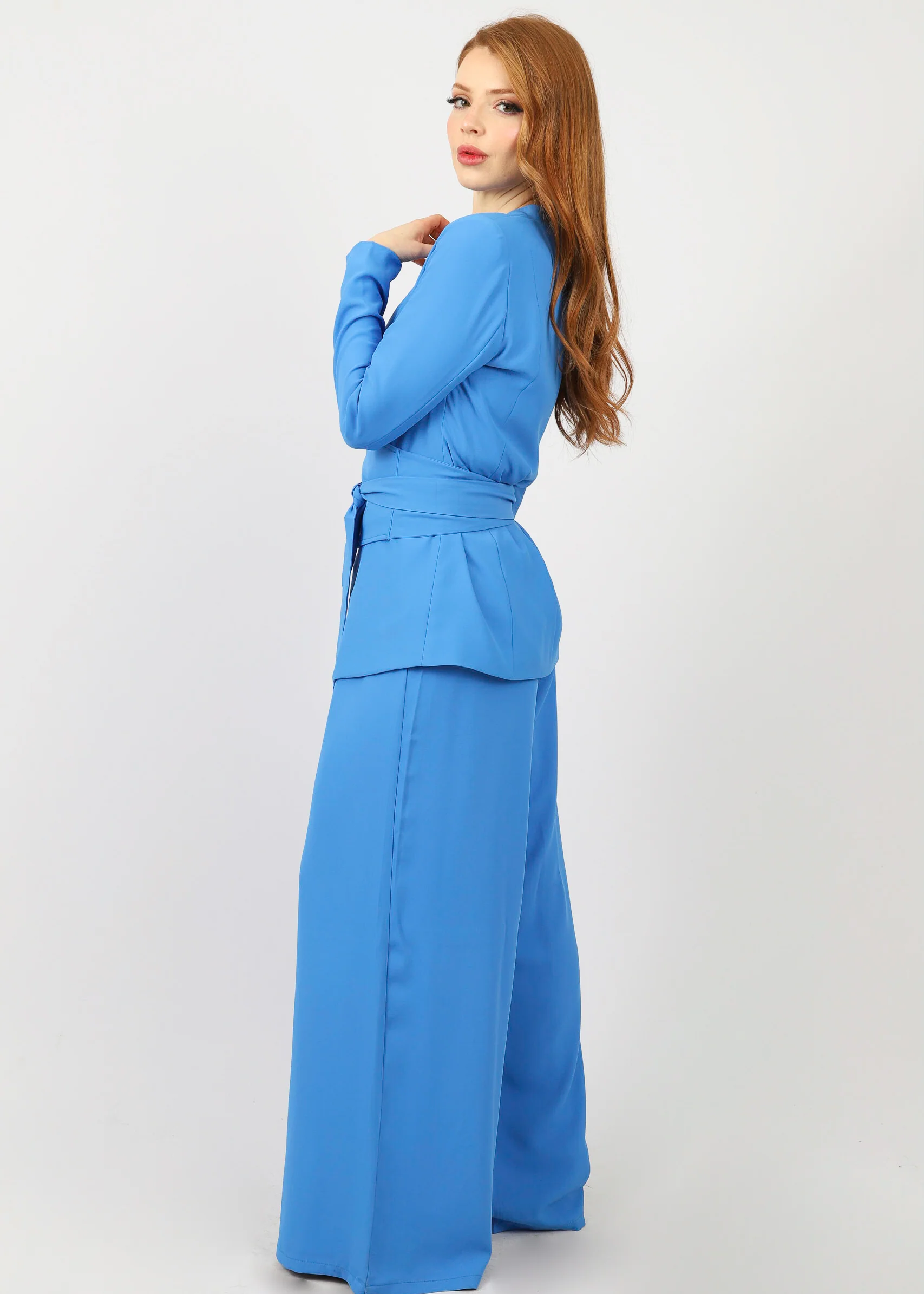 Blazer with Wrap Belt - Image 3