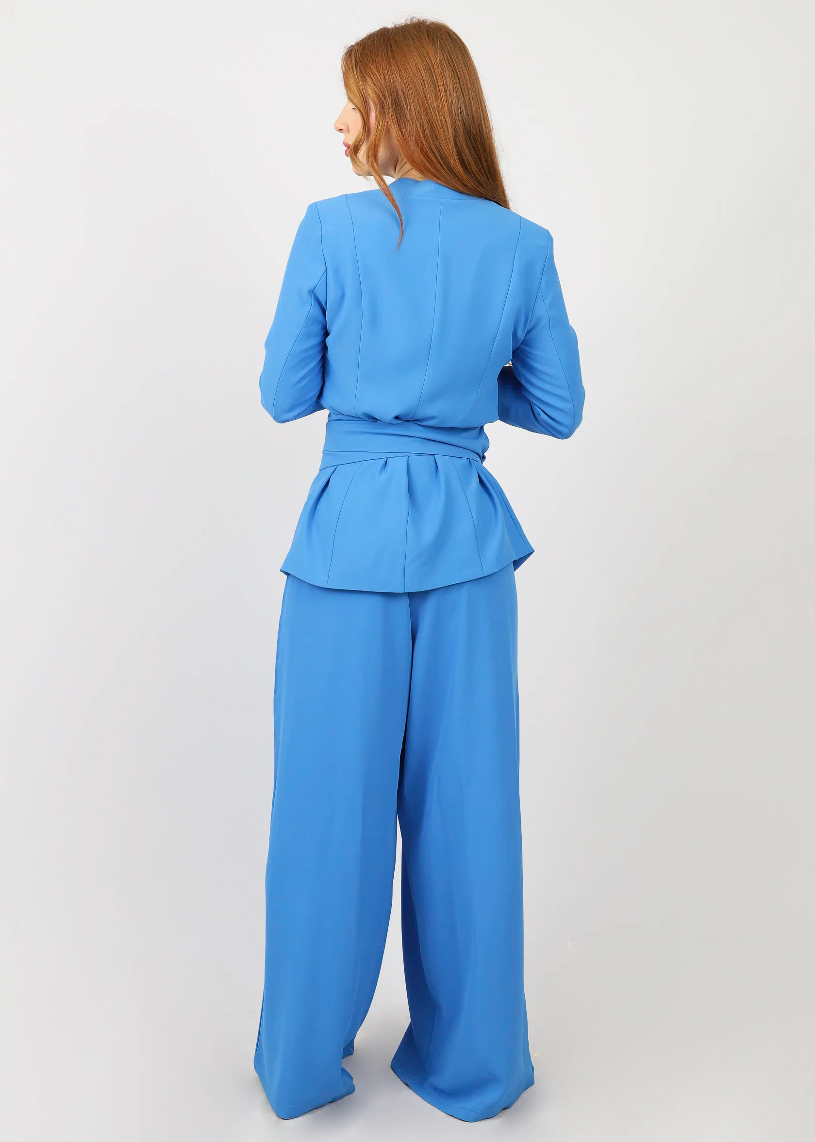 Blazer with Wrap Belt - Image 4