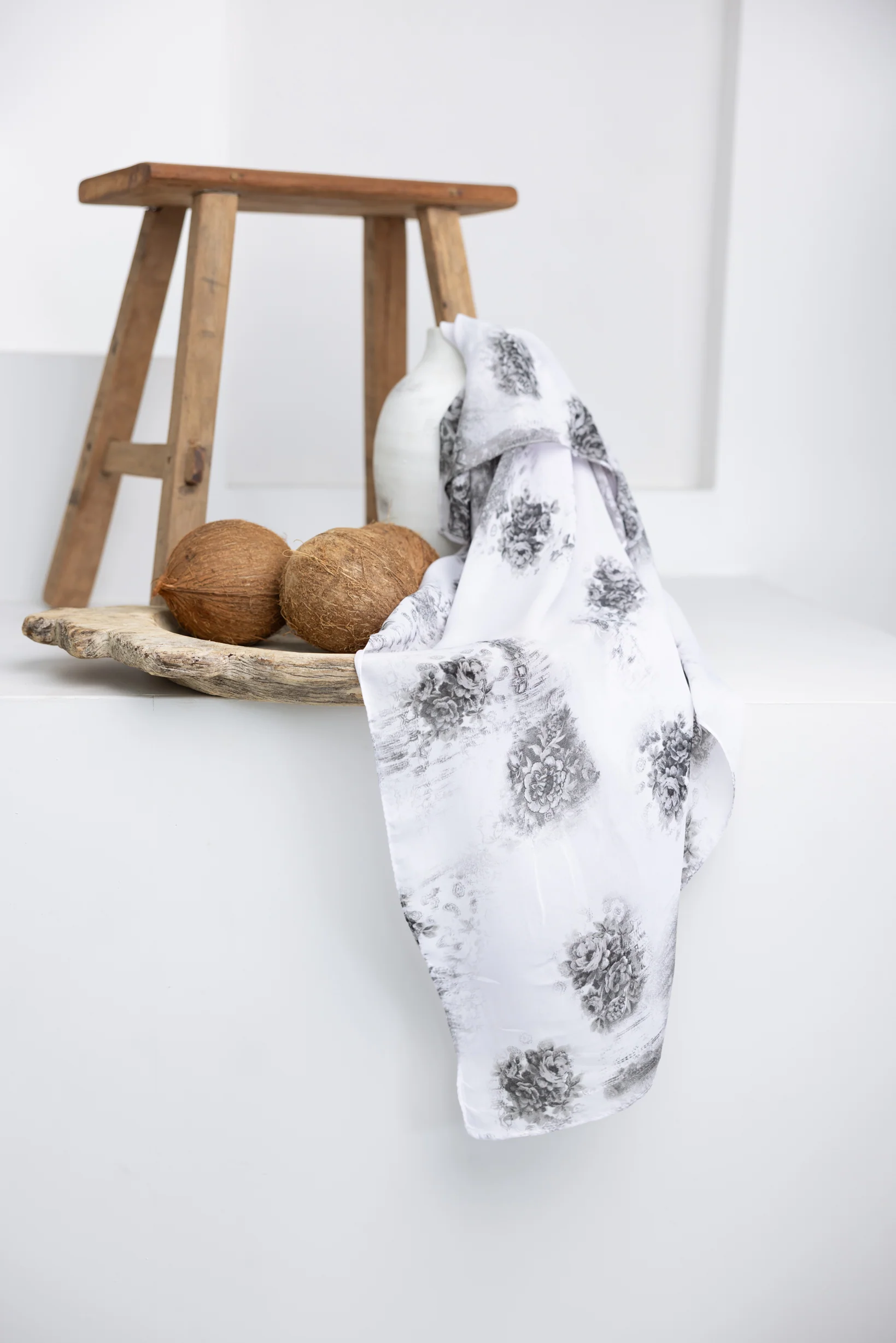 Blossom Square Print Shawl - Image 3
