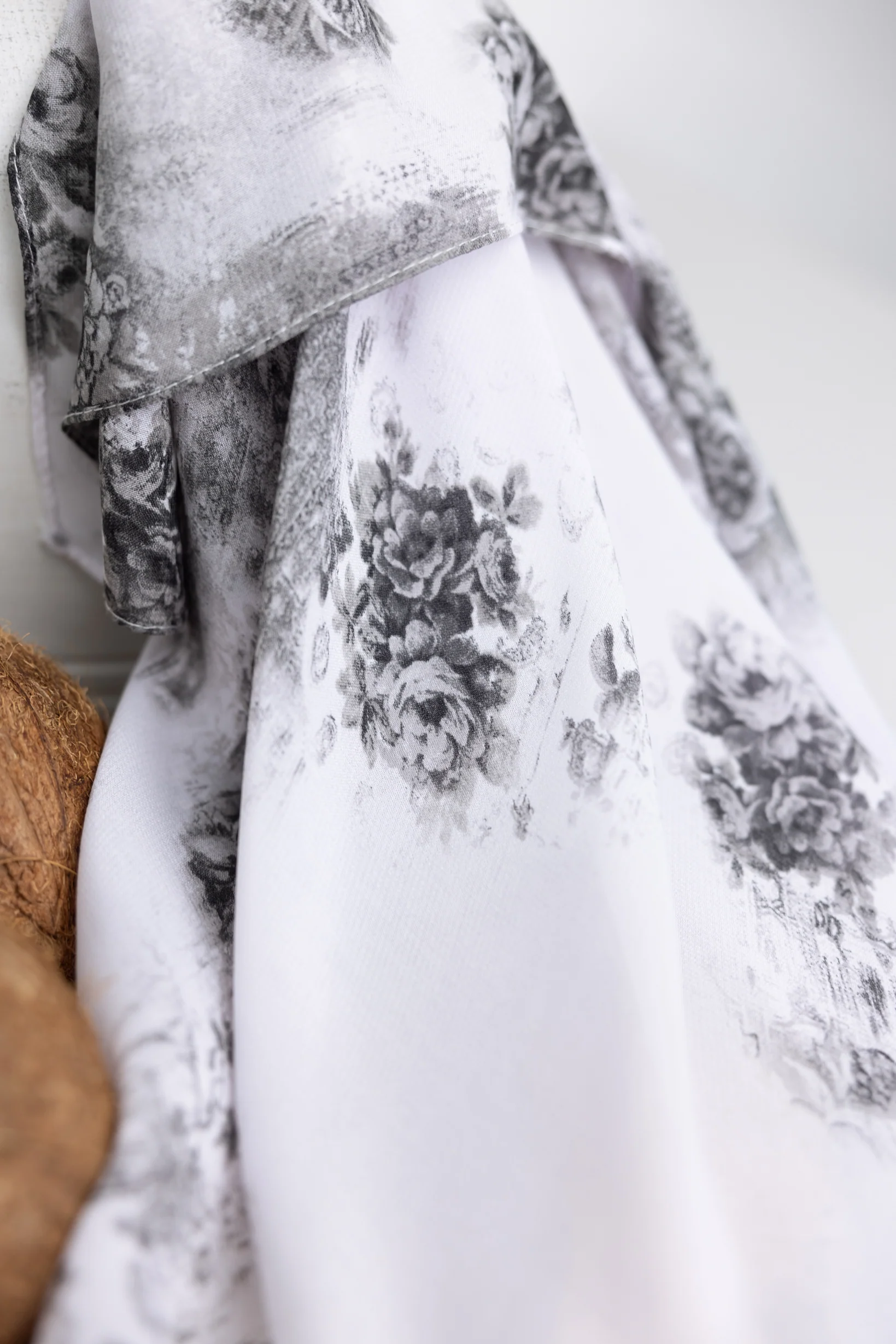 Blossom Square Print Shawl - Image 4