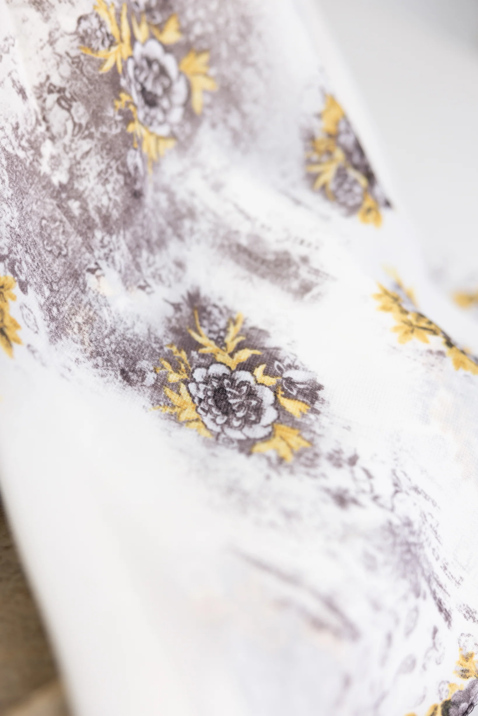 Blossom Square Print Shawl - Image 6