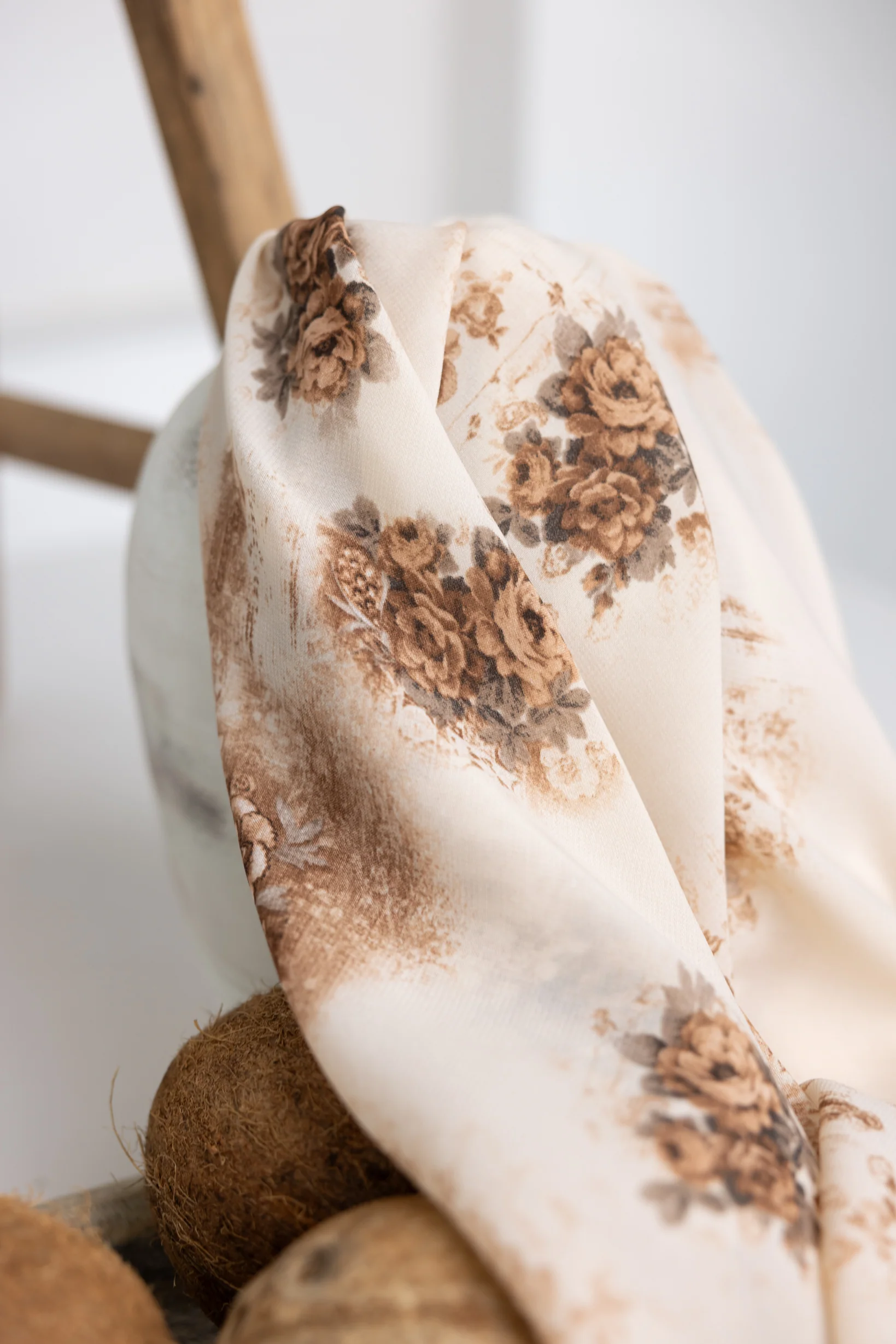Blossom Square Print Shawl - Image 7