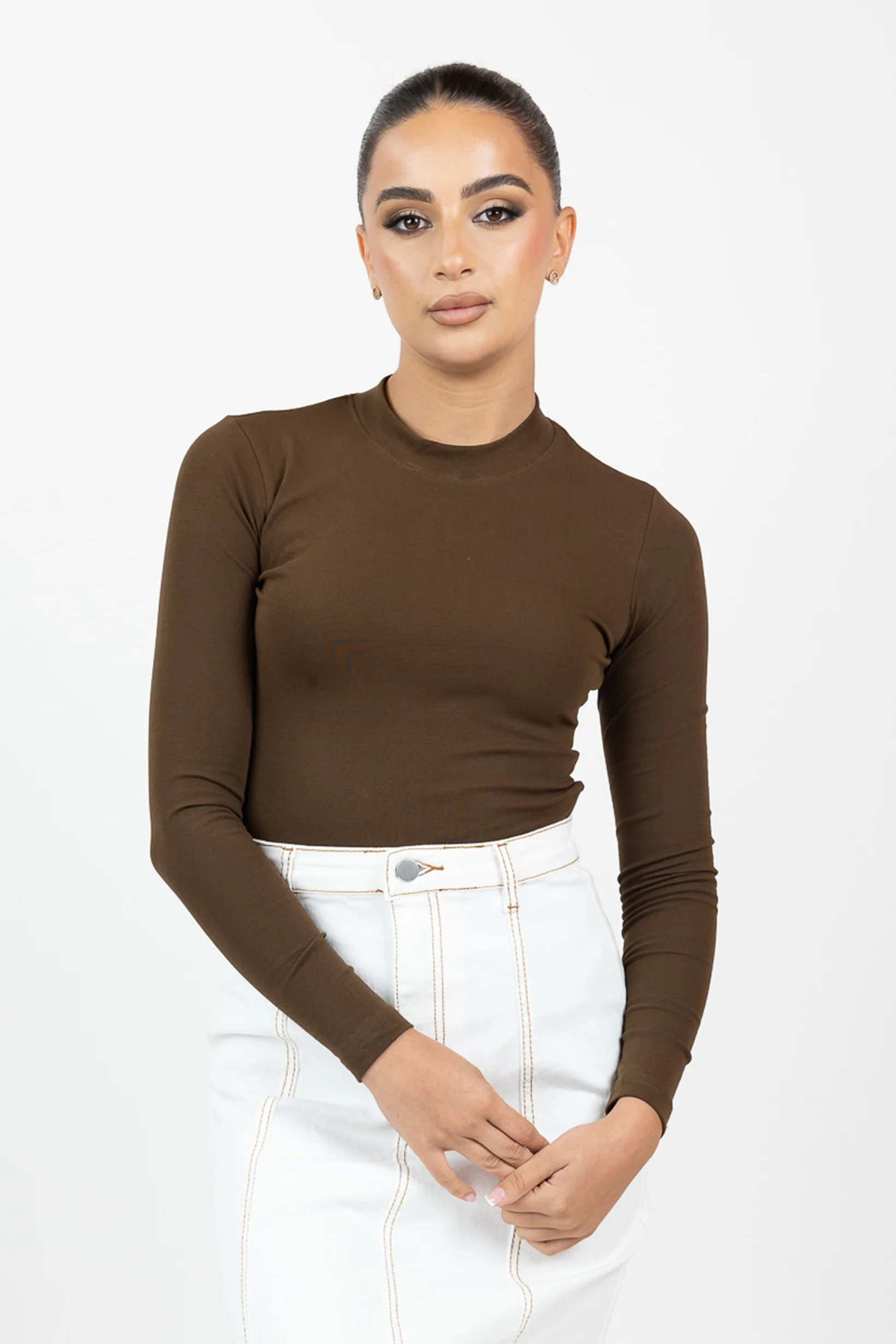 Bodysuit Long Sleeve High Neck - Image 2