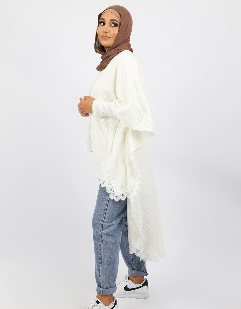 Bubble Lace Trim Cardigan - Image 11