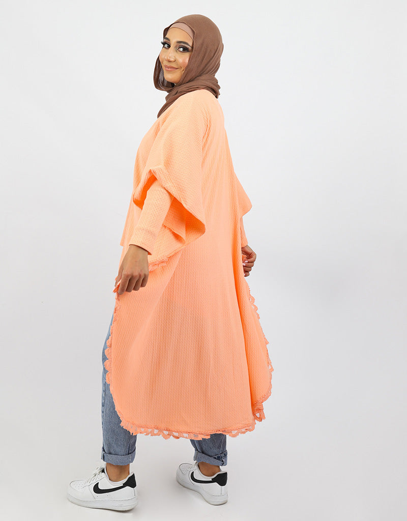 Bubble Lace Trim Cardigan - Image 2