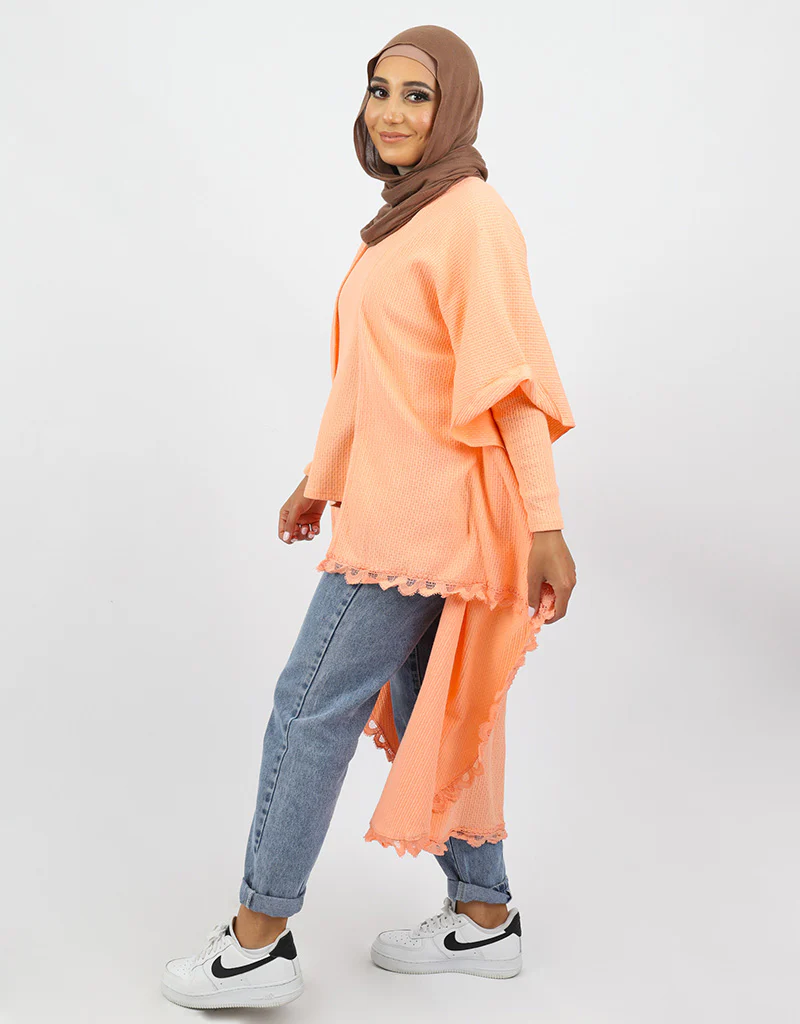 Bubble Lace Trim Cardigan - Image 4