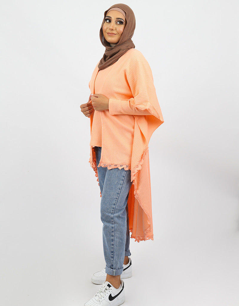 Bubble Lace Trim Cardigan - Image 5