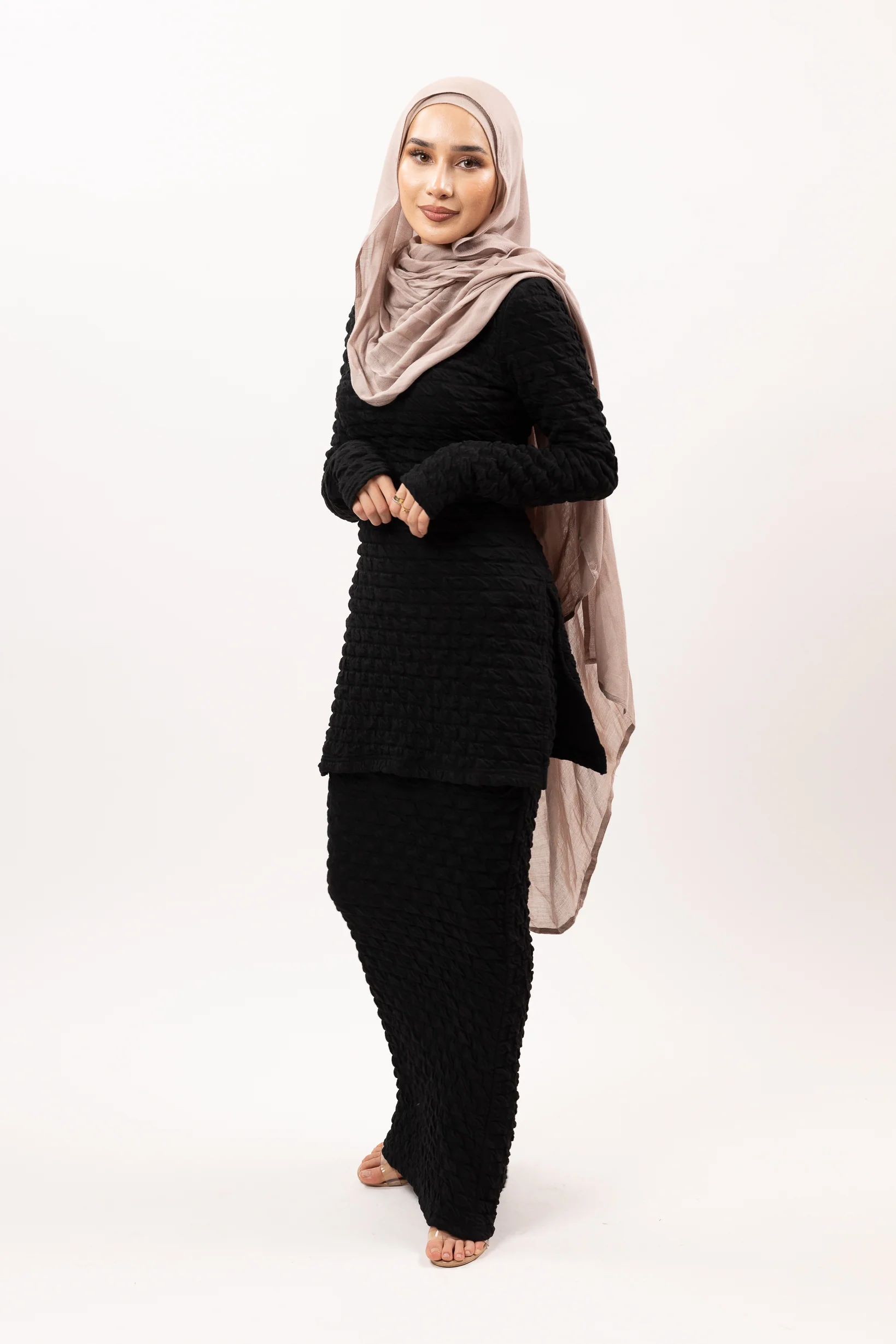 Bubble Split Top and Skirt Set - Image 4