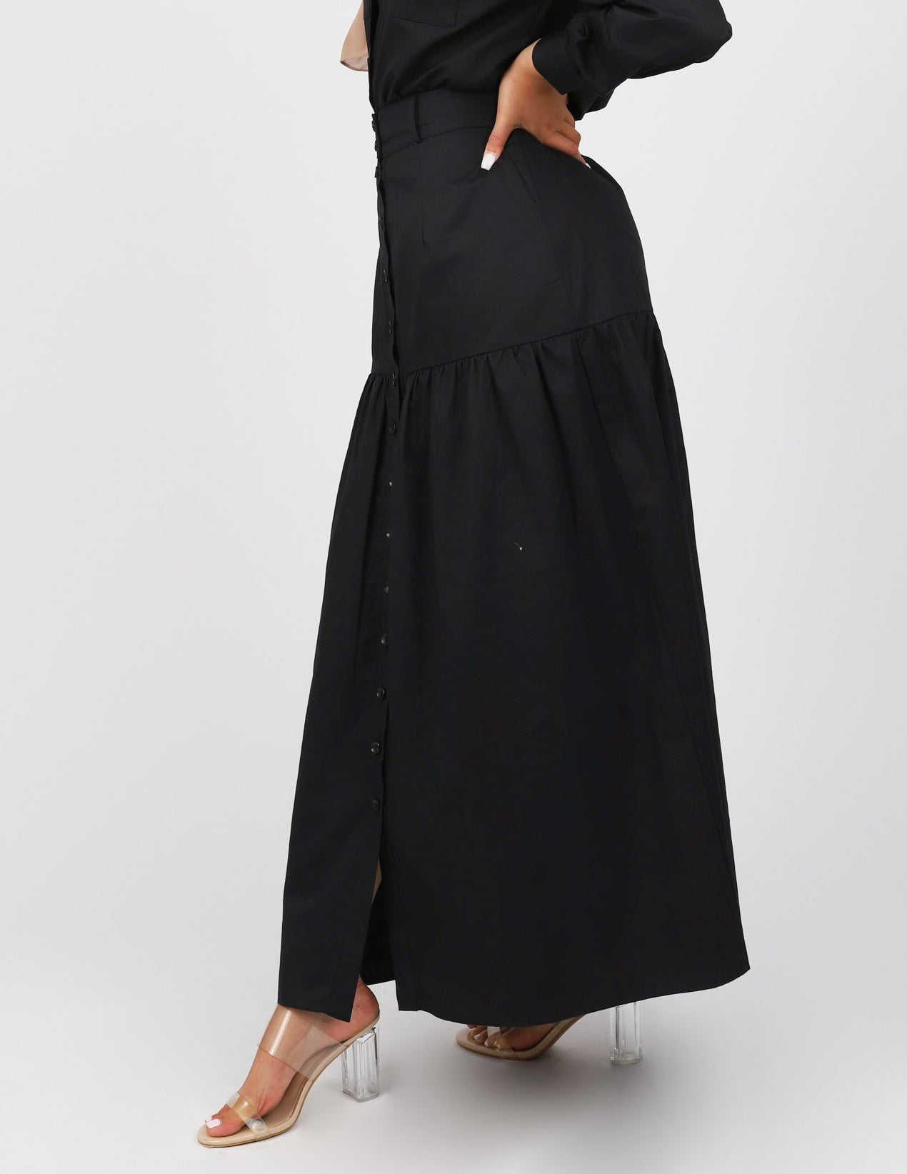 Buji Button Up Skirt - Image 4