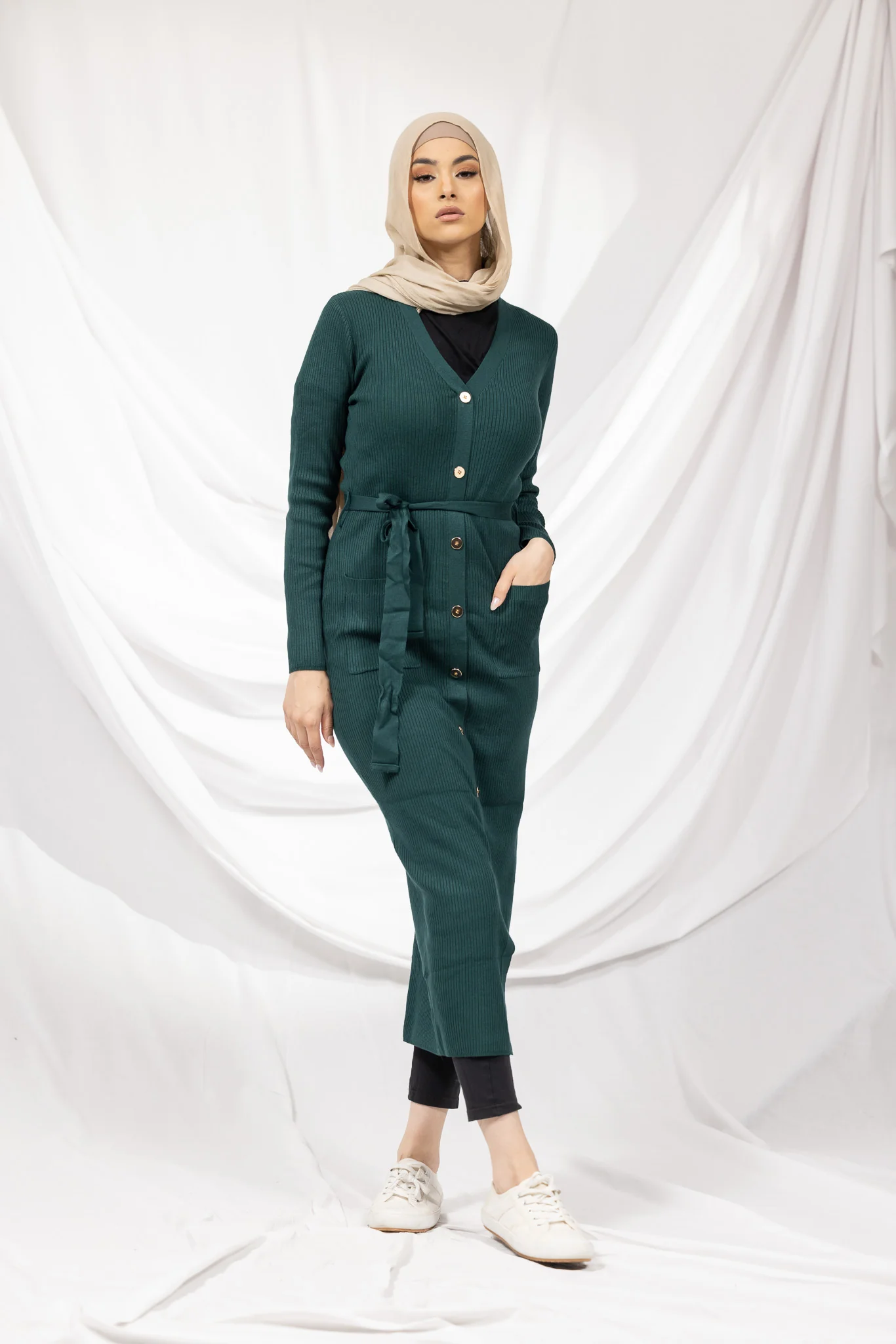 Button Down Knit Dress - Image 3